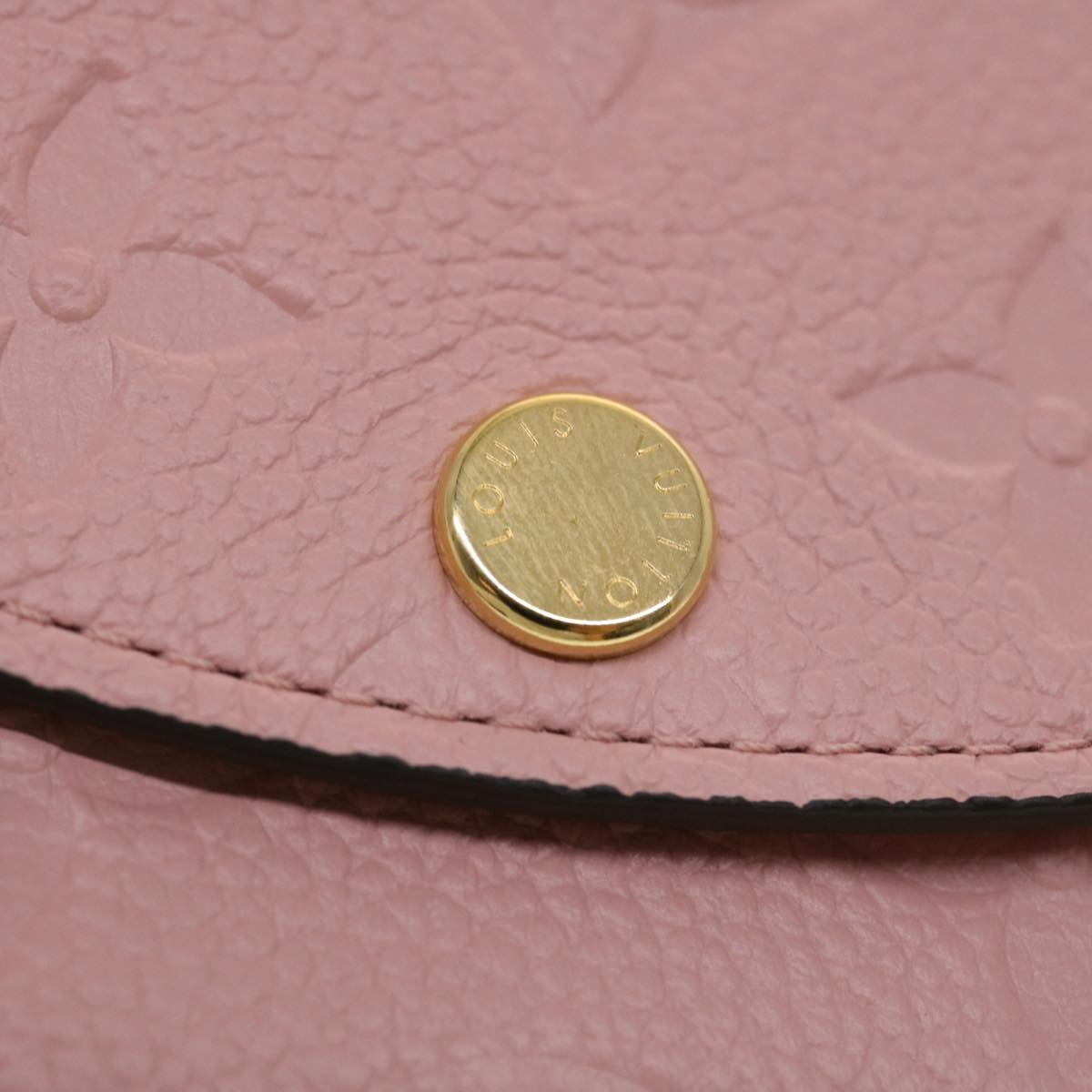 LOUIS VUITTON Empreinte Porte Monnaie Rosary Purse Rose poodle M81520 45061