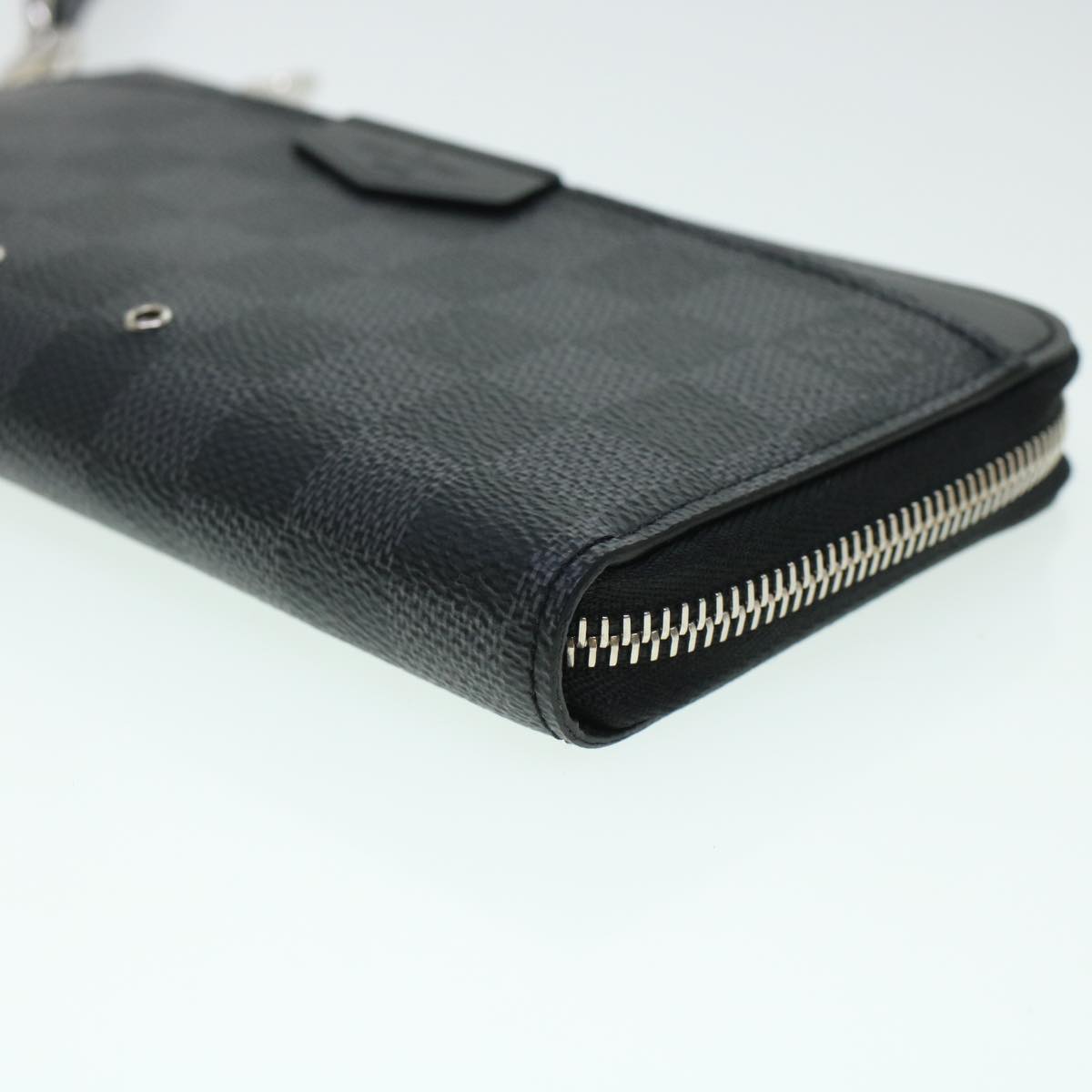 LOUIS VUITTON Damier Graphite Zippy Dragonne Long Wallet N60379 LV 45064A