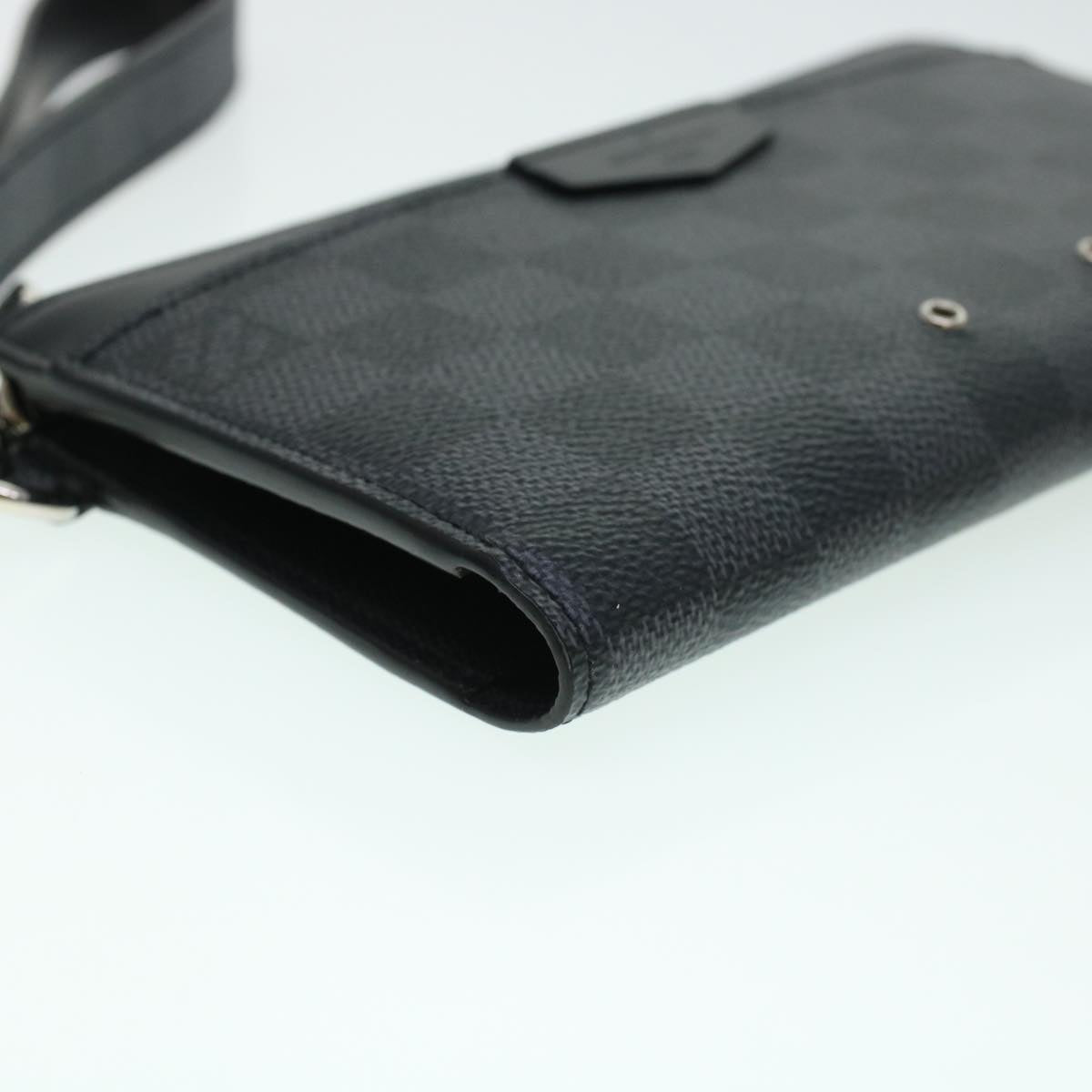 LOUIS VUITTON Damier Graphite Zippy Dragonne Long Wallet N60379 LV 45064A