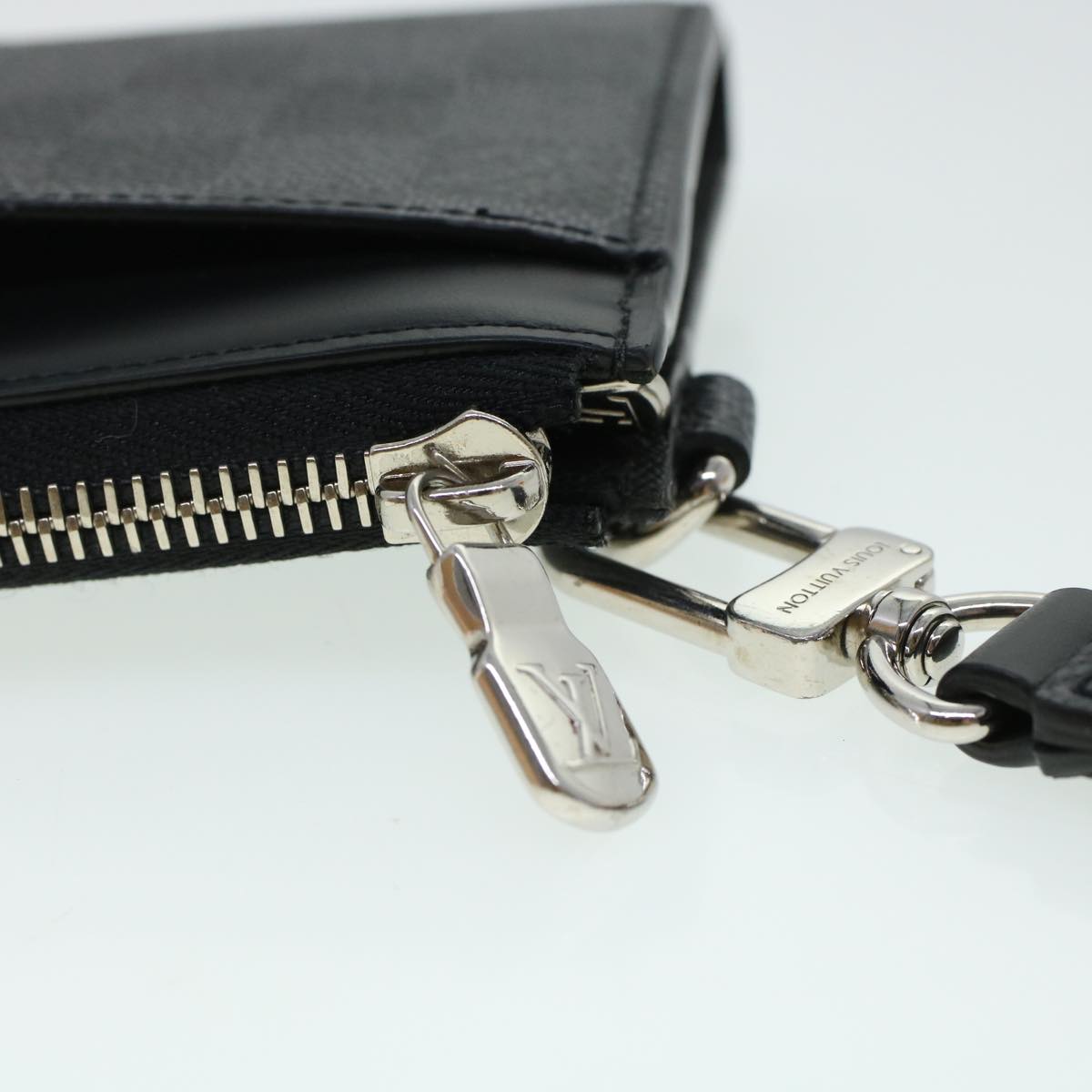 LOUIS VUITTON Damier Graphite Zippy Dragonne Long Wallet N60379 LV 45064A