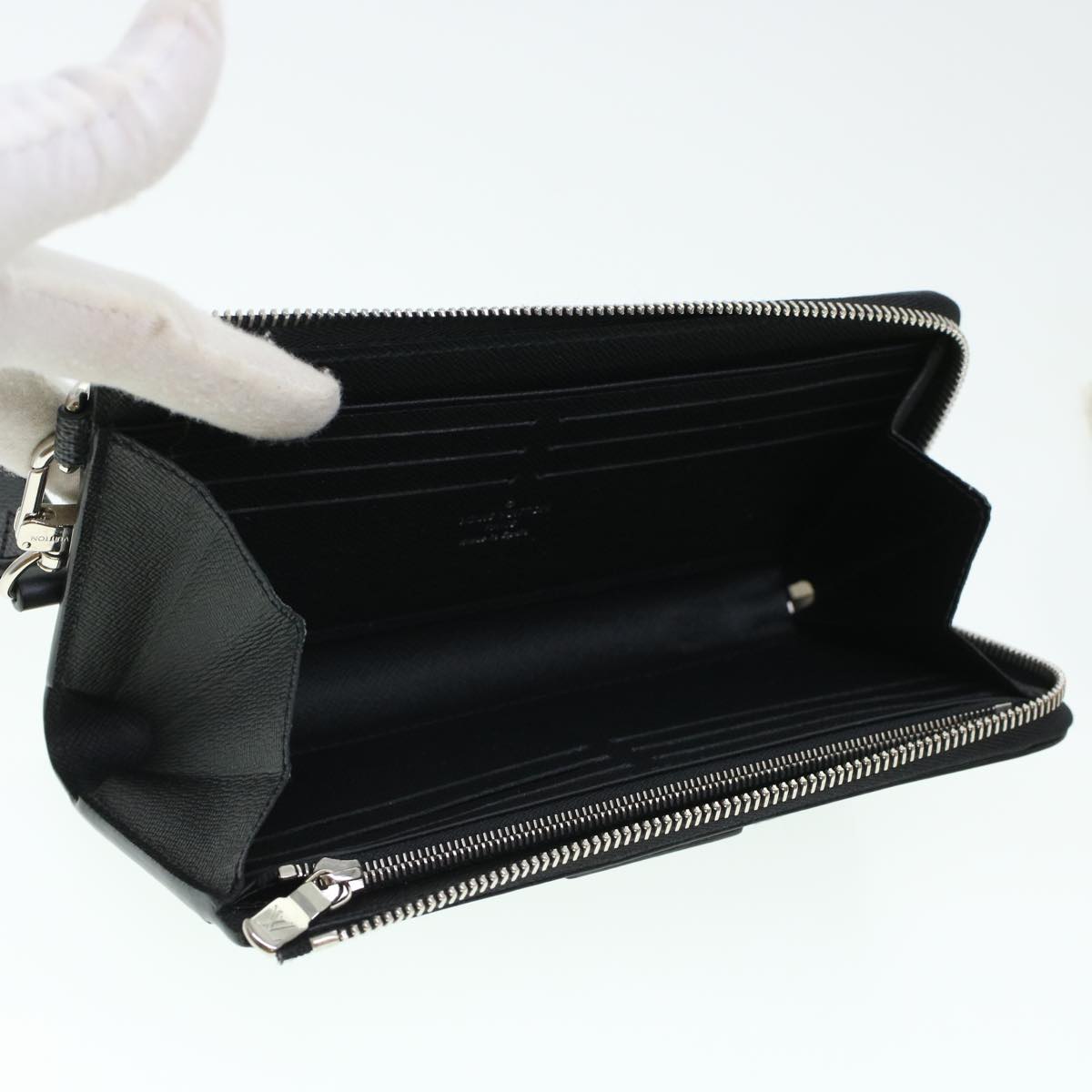 LOUIS VUITTON Damier Graphite Zippy Dragonne Long Wallet N60379 LV 45064A