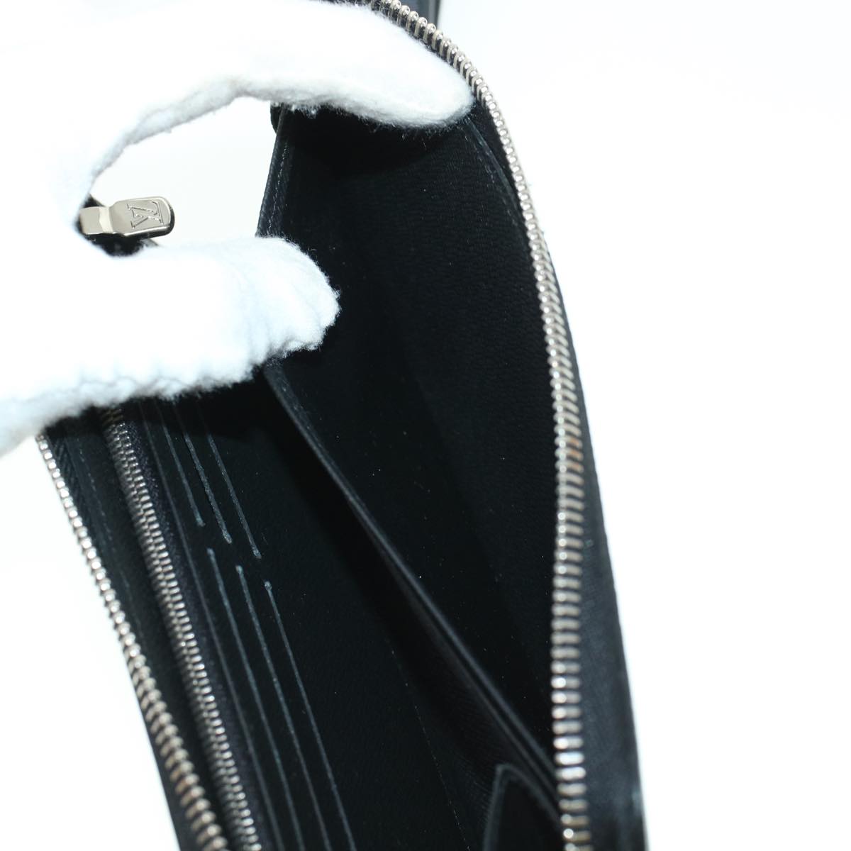 LOUIS VUITTON Damier Graphite Zippy Dragonne Long Wallet N60379 LV 45064A