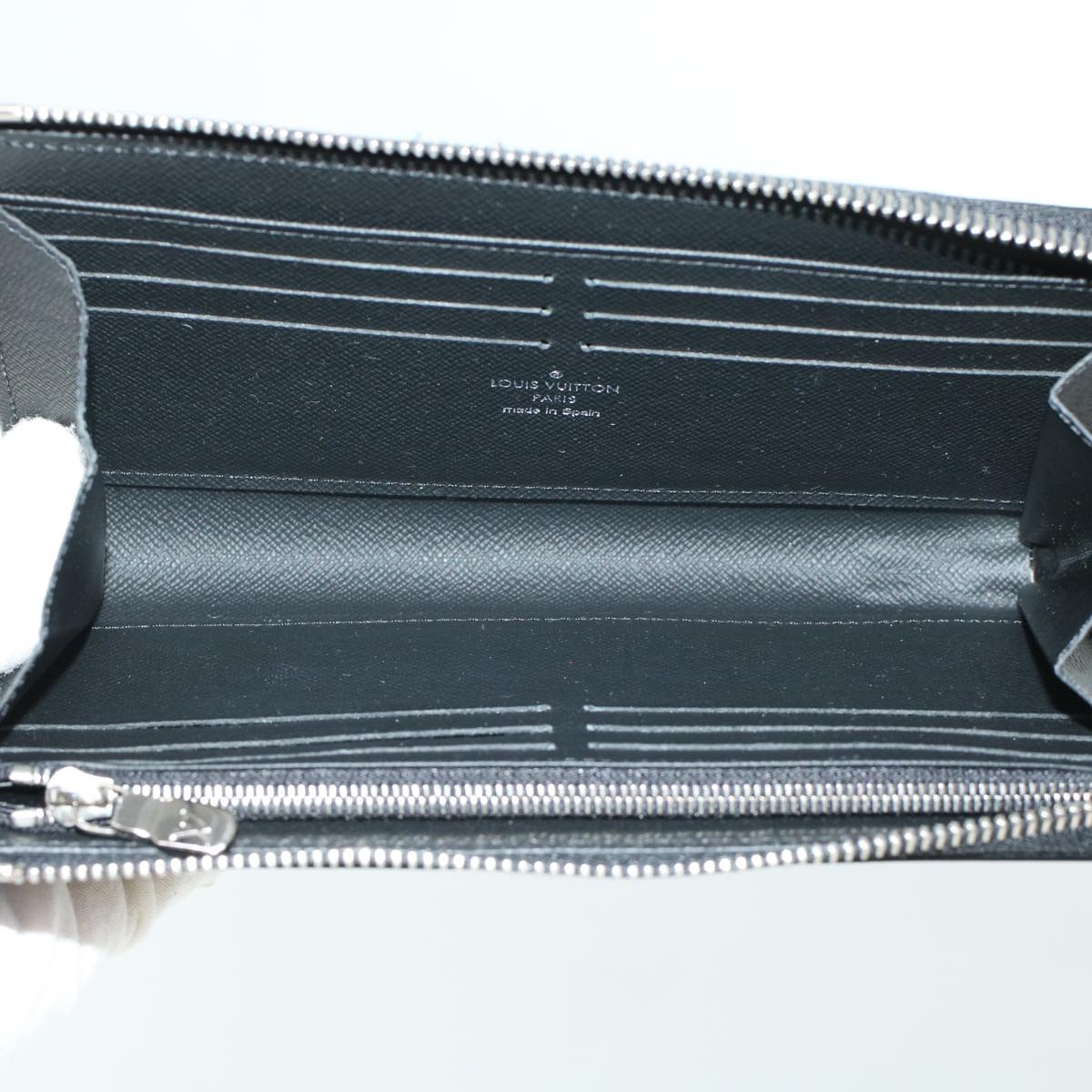 LOUIS VUITTON Damier Graphite Zippy Dragonne Long Wallet N60379 LV 45064A