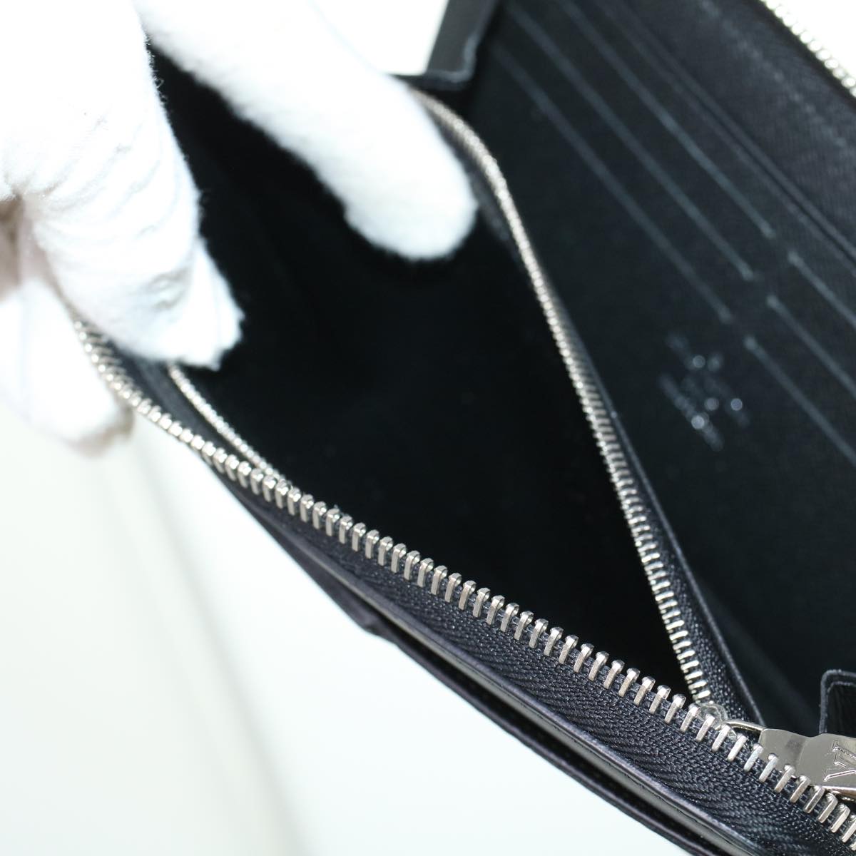 LOUIS VUITTON Damier Graphite Zippy Dragonne Long Wallet N60379 LV 45064A