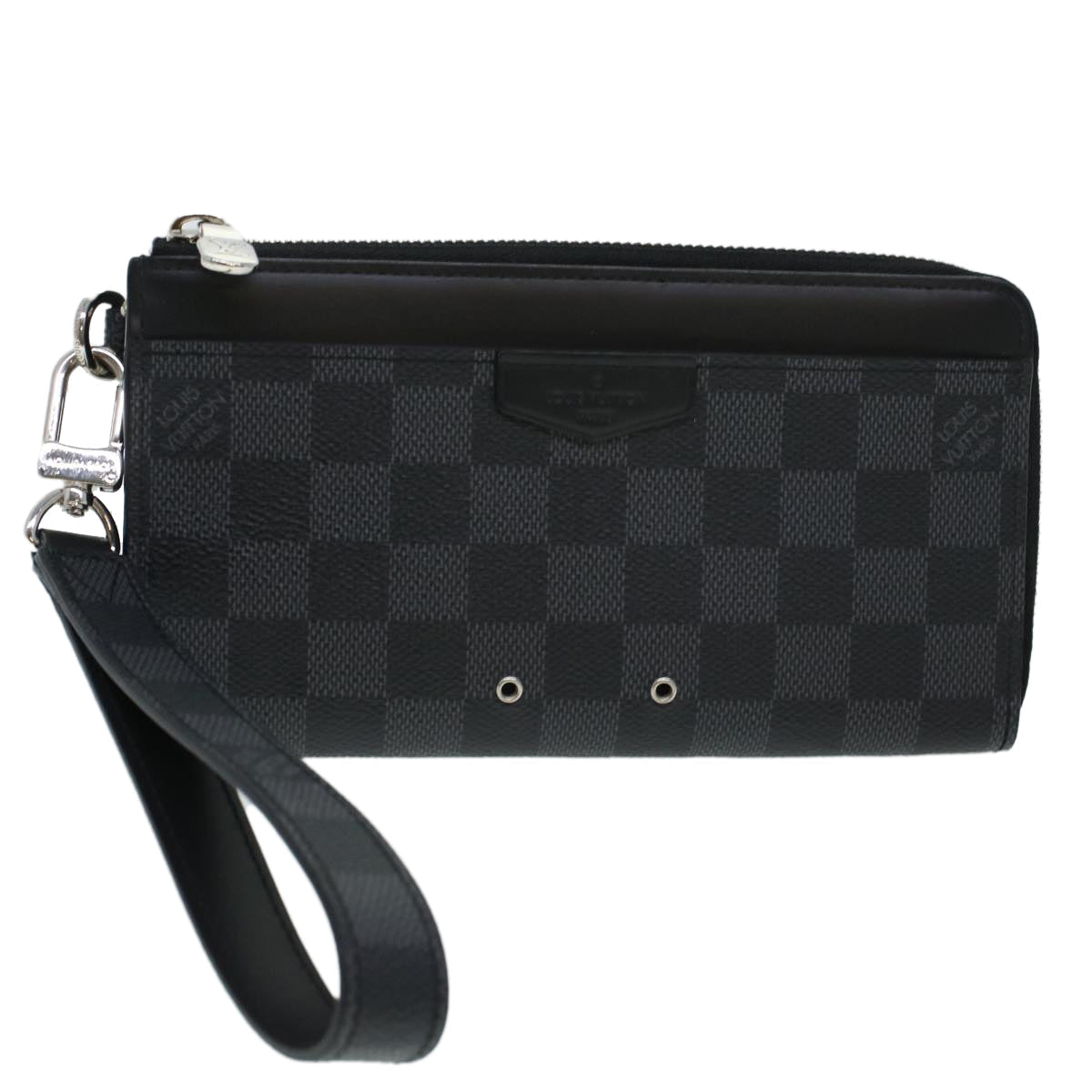 LOUIS VUITTON Damier Graphite Zippy Dragonne Long Wallet N60379 LV 45064A
