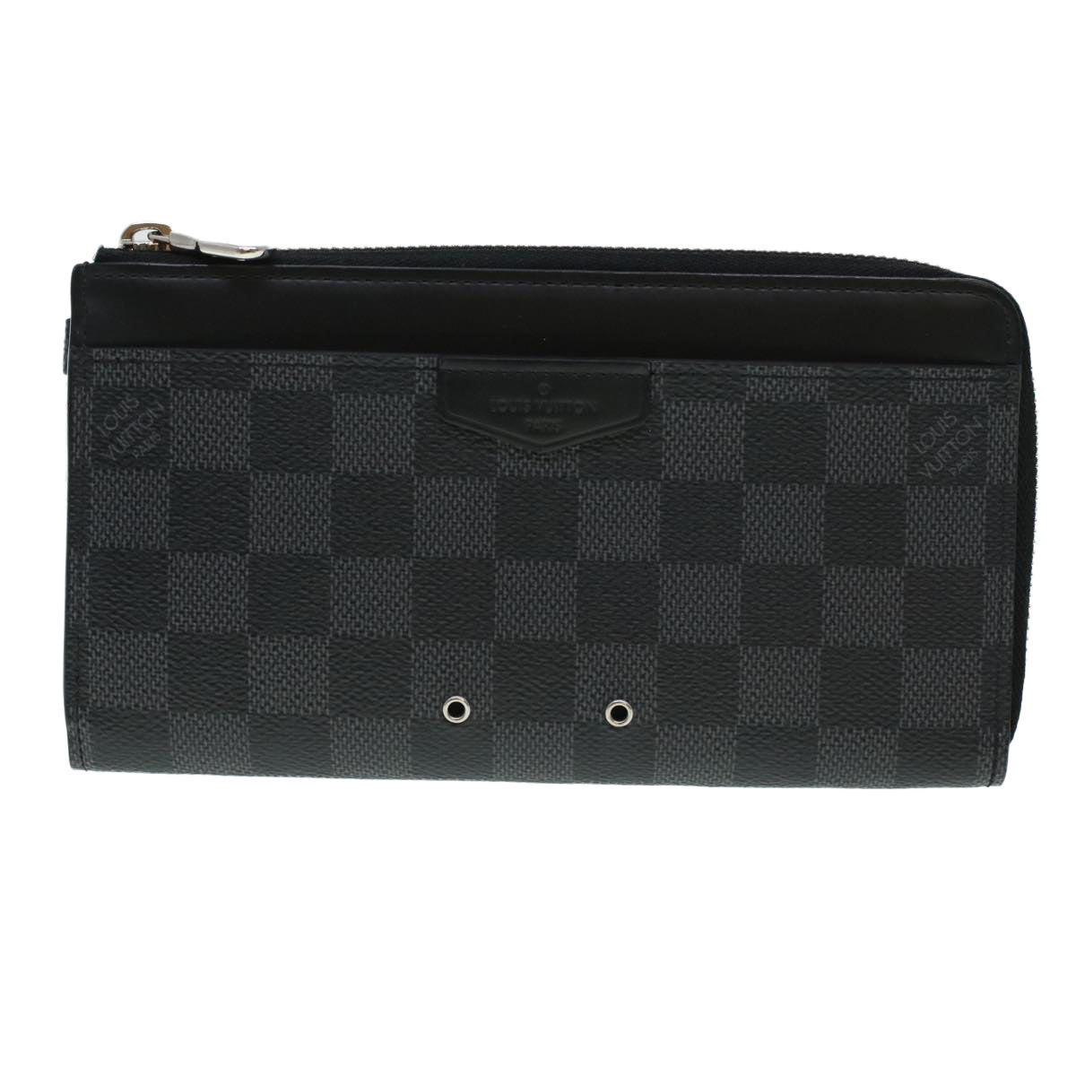 LOUIS VUITTON Damier Graphite Zippy Dragonne Long Wallet N60379 LV 45064A