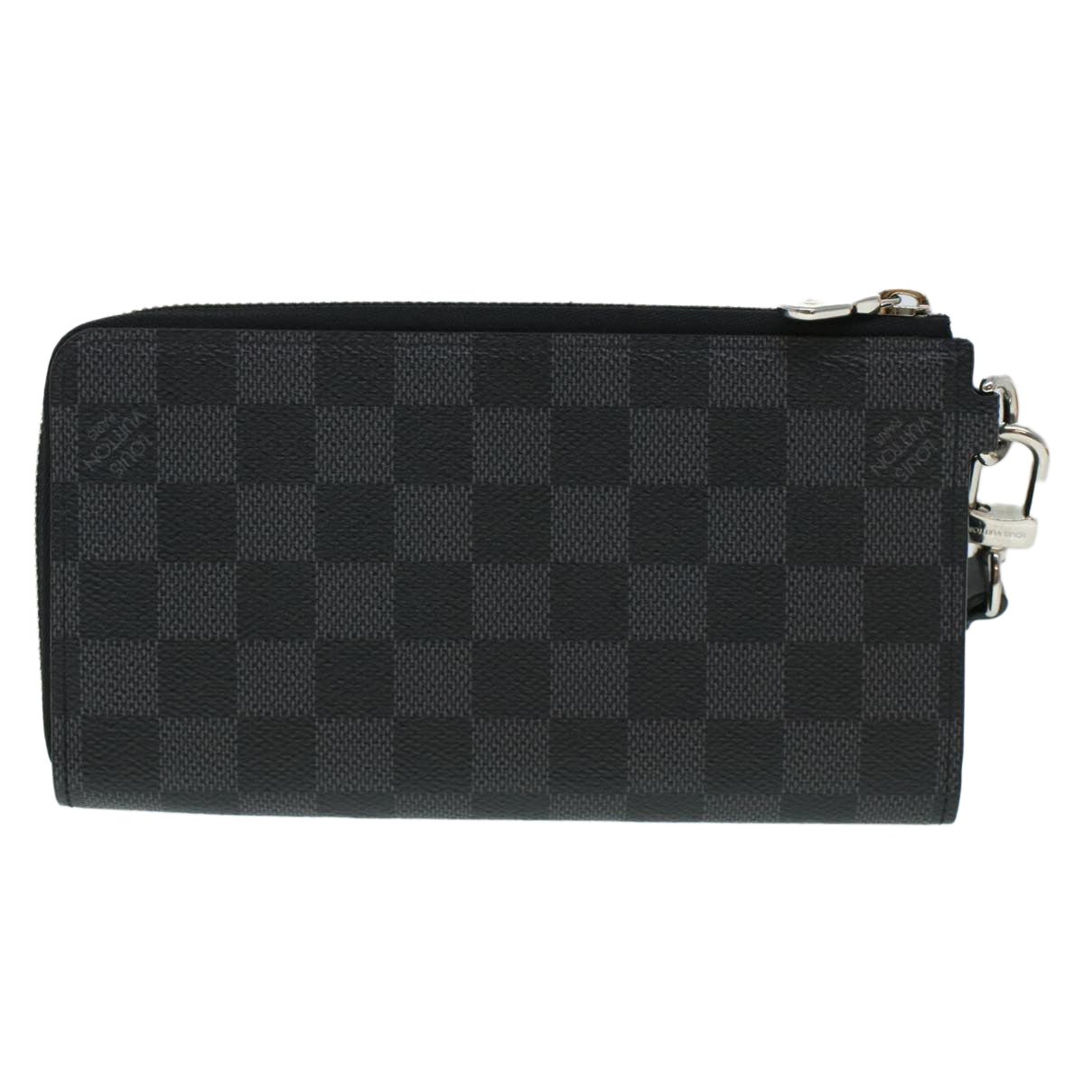 LOUIS VUITTON Damier Graphite Zippy Dragonne Long Wallet N60379 LV 45064A