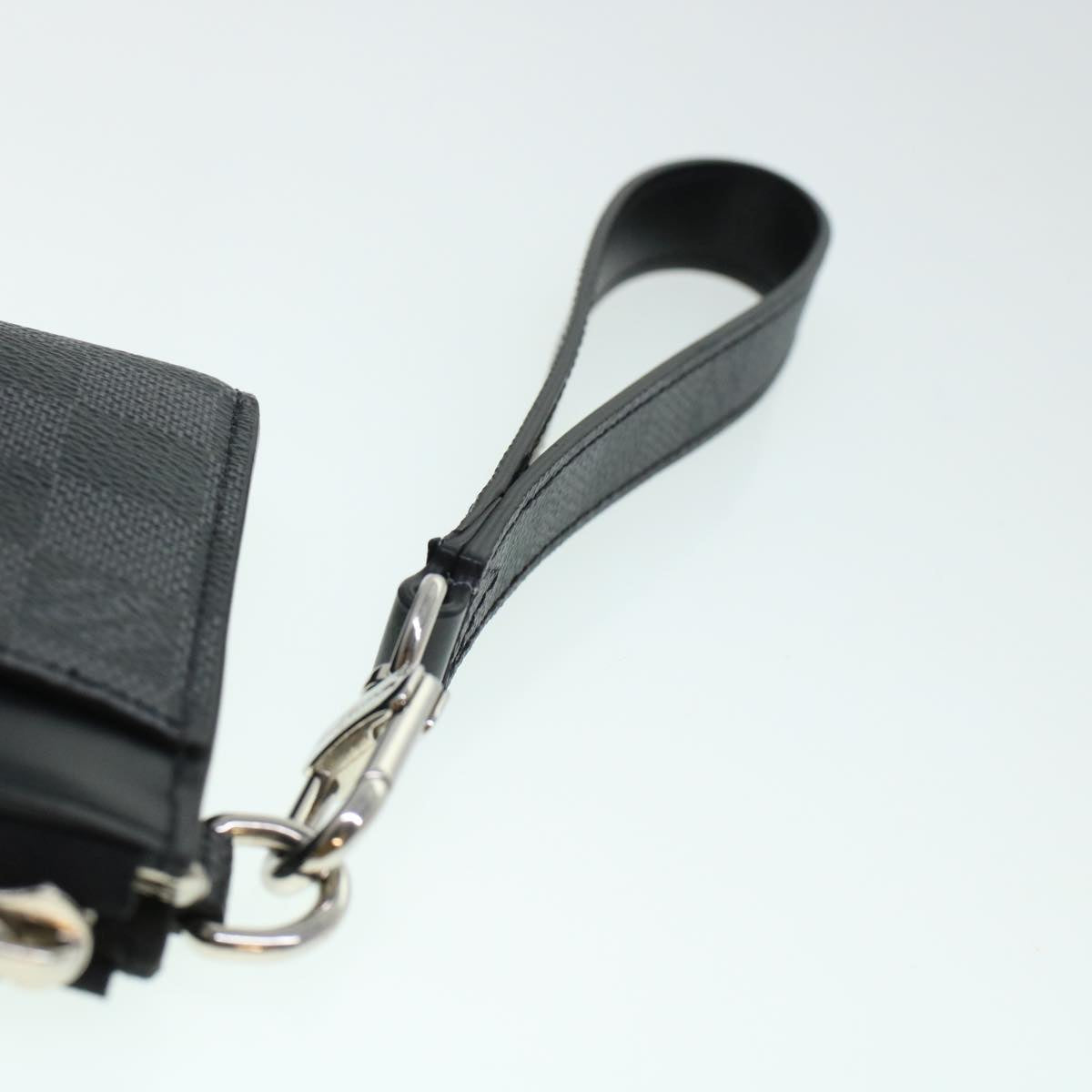 LOUIS VUITTON Damier Graphite Zippy Dragonne Long Wallet N60379 LV 45064A