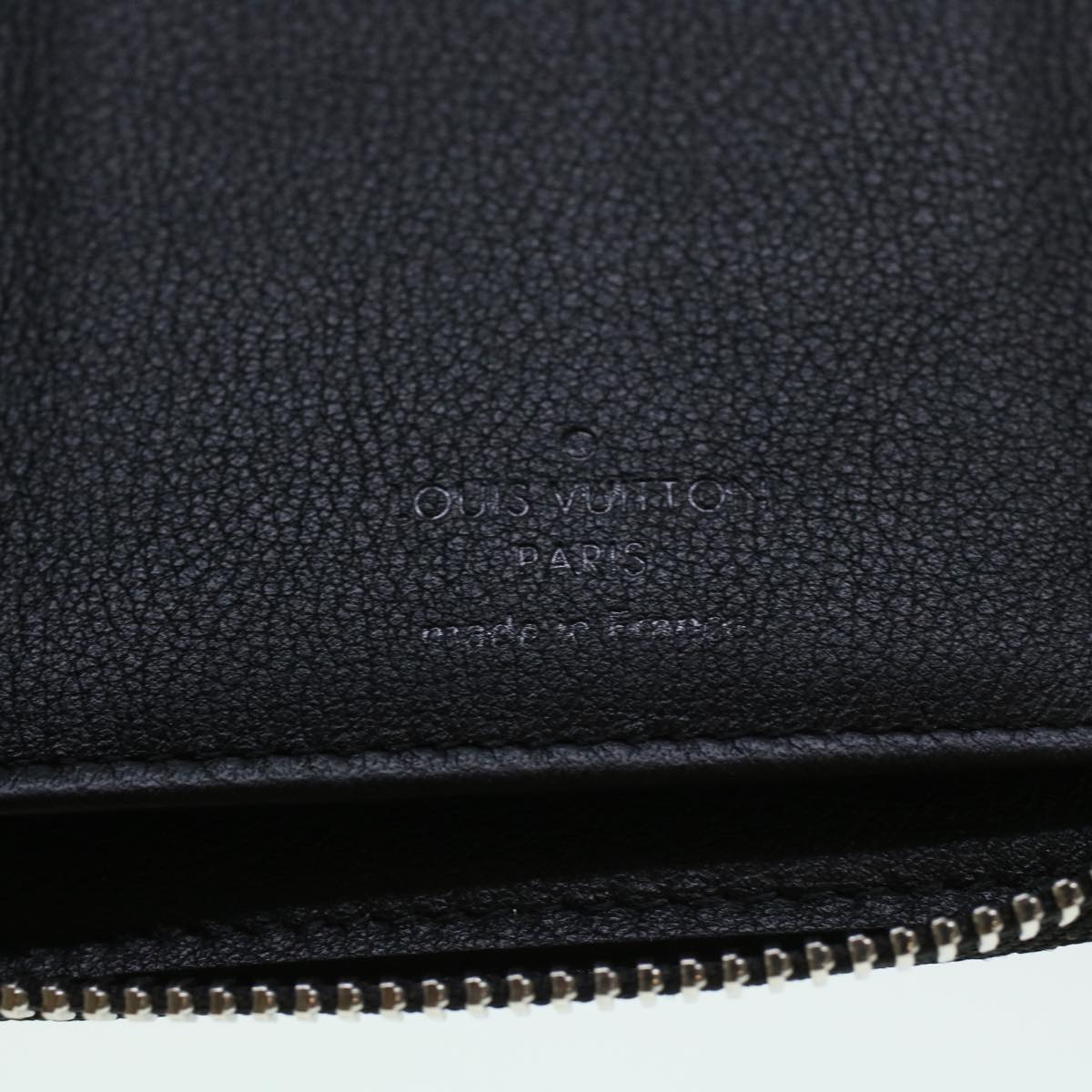 LOUIS VUITTON Zippy Wallet Vertical Taurillon Leather Black M58804 45066A