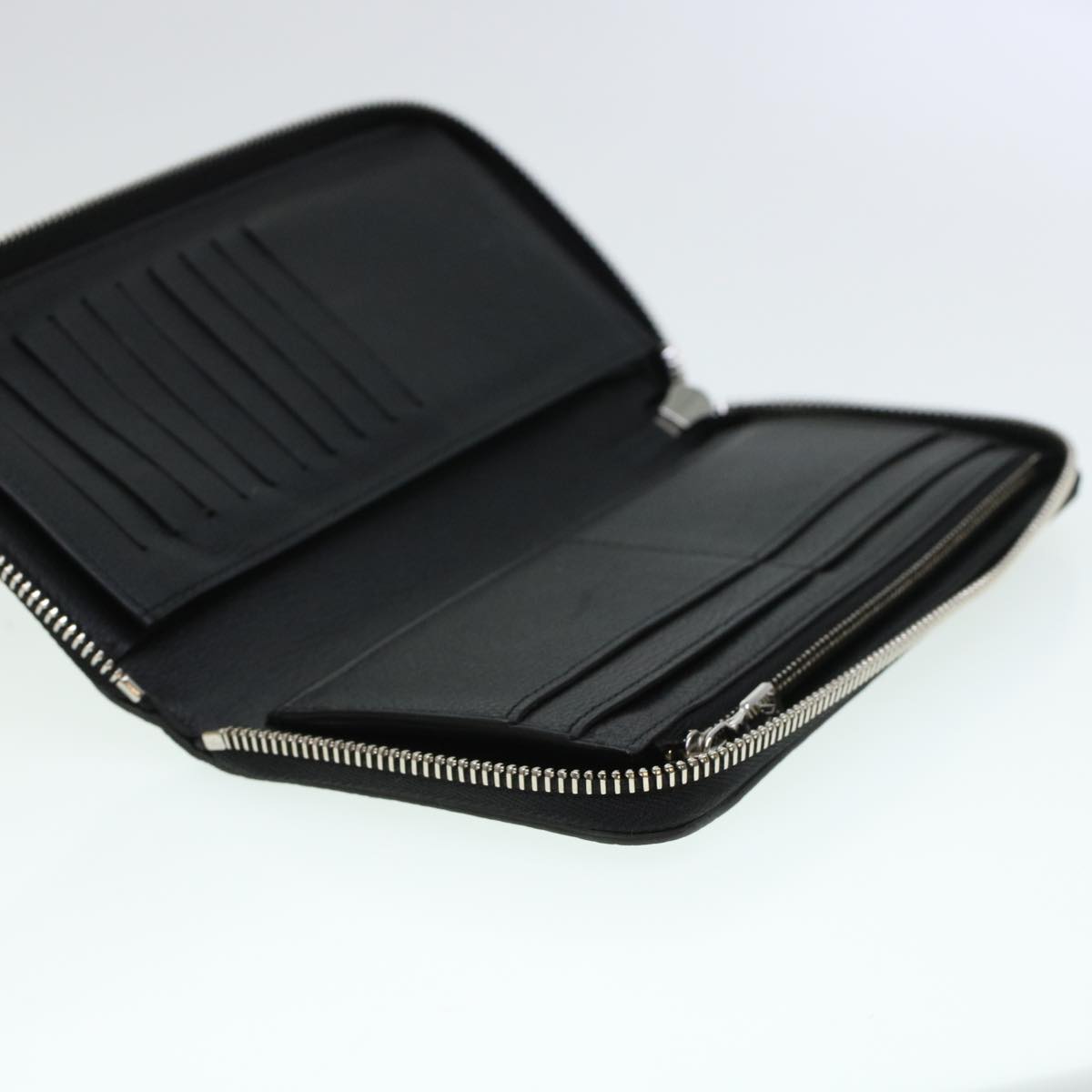 LOUIS VUITTON Zippy Wallet Vertical Taurillon Leather Black M58804 45066A