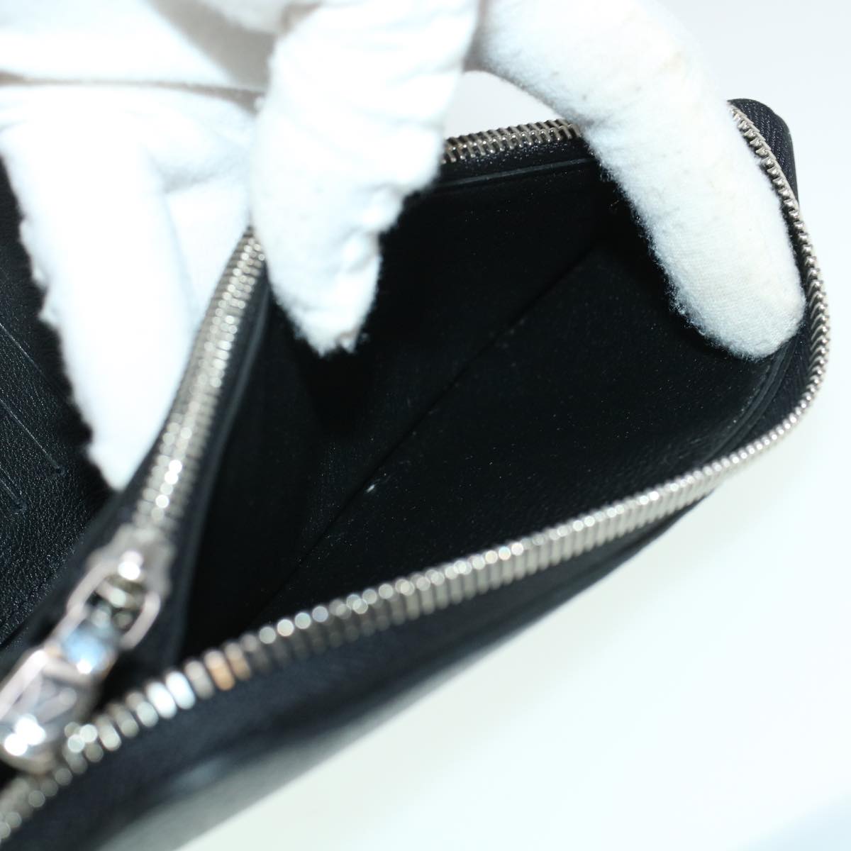 LOUIS VUITTON Zippy Wallet Vertical Taurillon Leather Black M58804 45066A