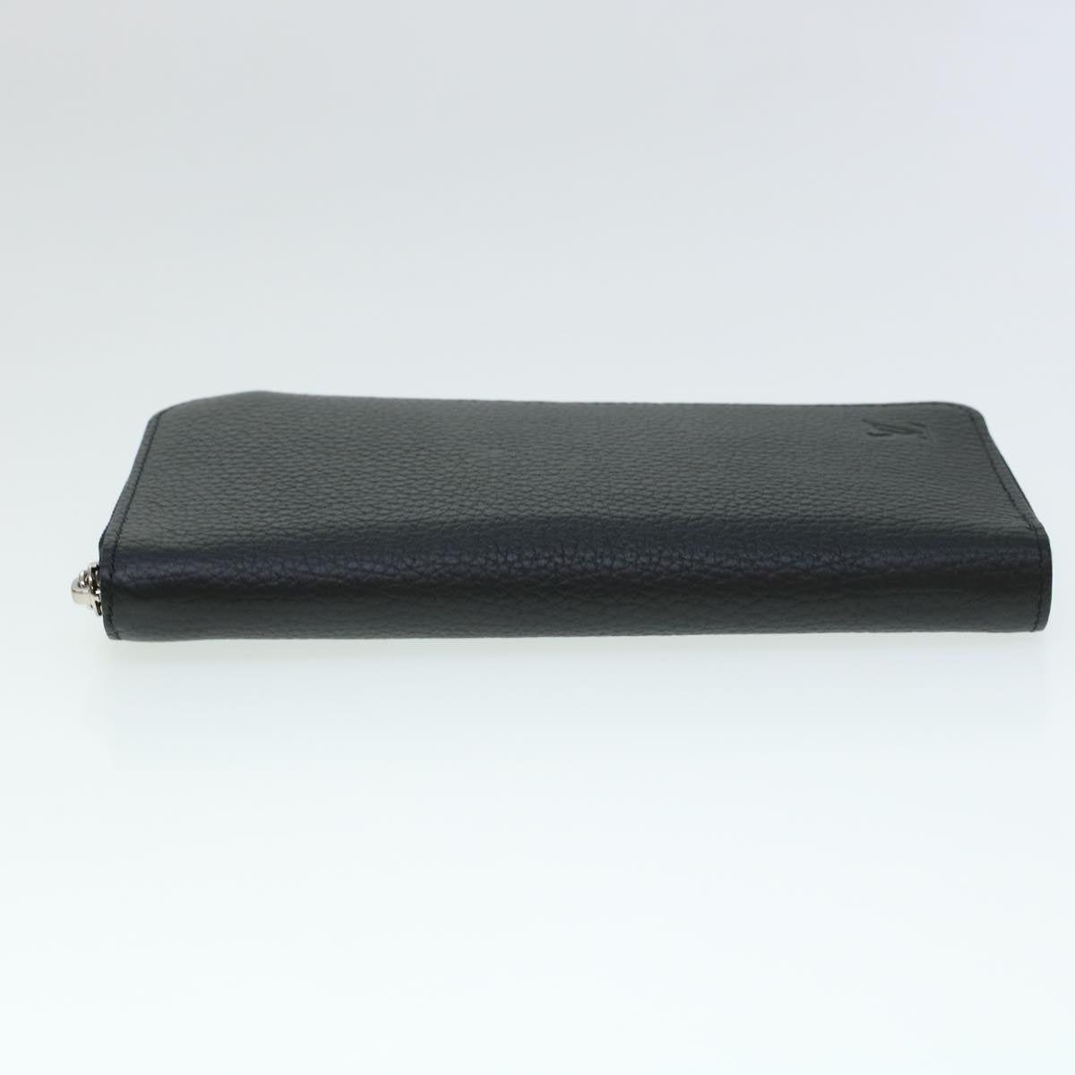 LOUIS VUITTON Zippy Wallet Vertical Taurillon Leather Black M58804 45066A