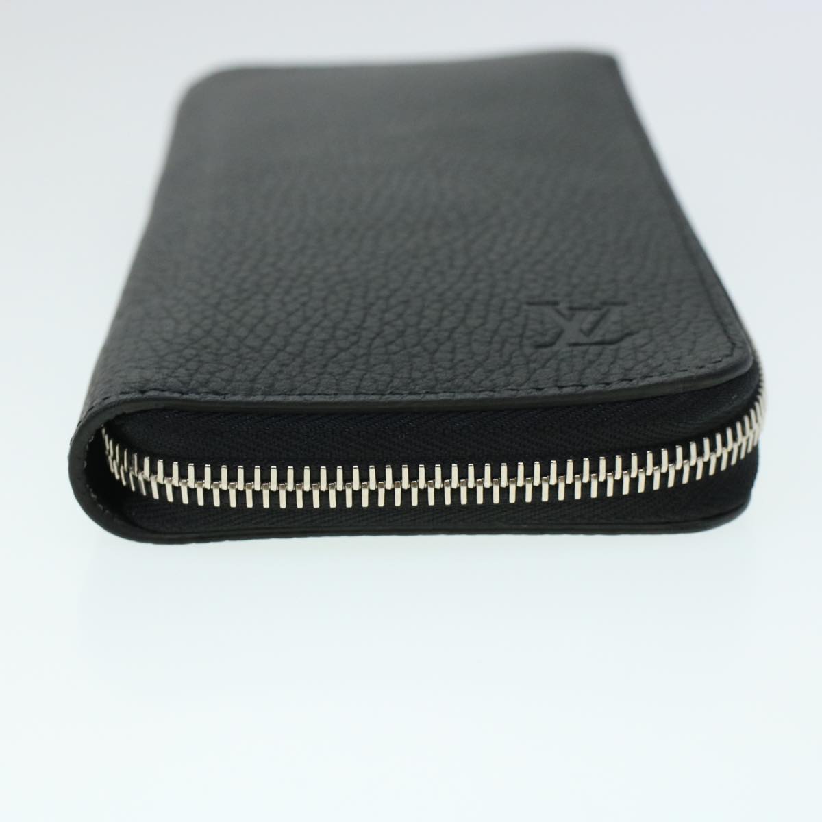 LOUIS VUITTON Zippy Wallet Vertical Taurillon Leather Black M58804 45066A