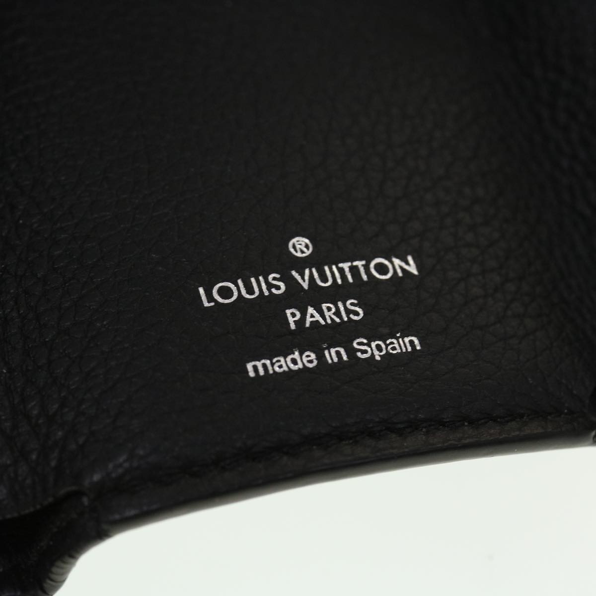 LOUIS VUITTON Portefeuille Rock Mini Wallet Taurillon Black M63921 LV 45068