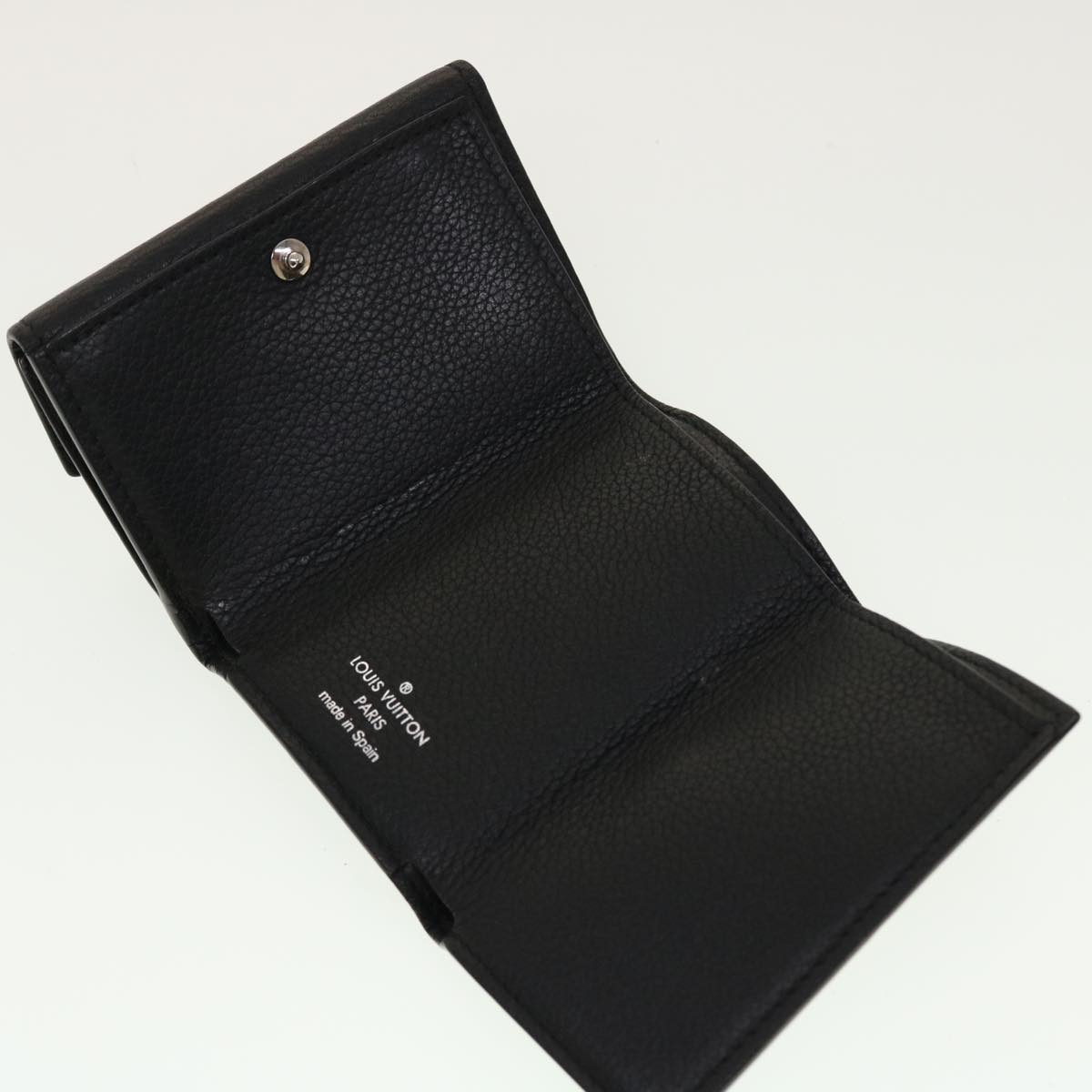 LOUIS VUITTON Portefeuille Rock Mini Wallet Taurillon Black M63921 LV 45068