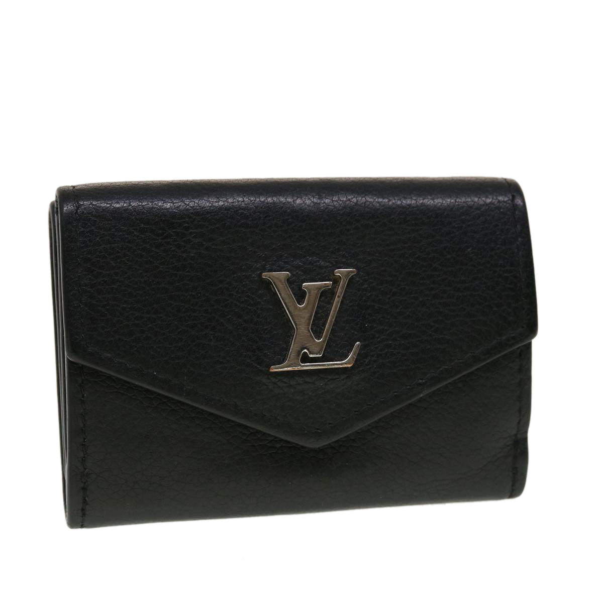 LOUIS VUITTON Portefeuille Rock Mini Wallet Taurillon Black M63921 LV 45068