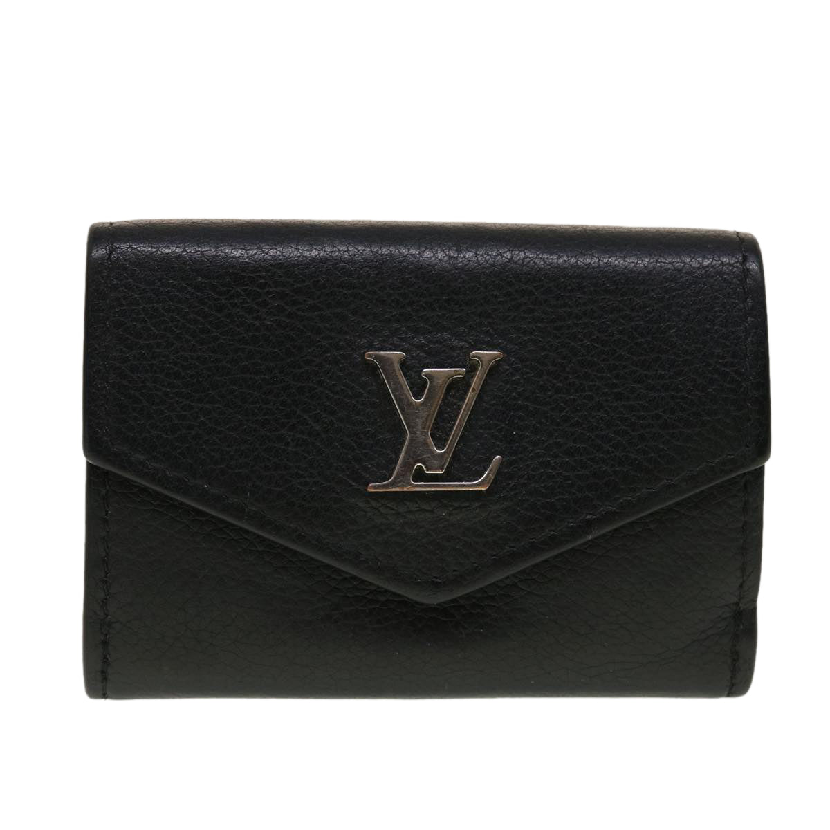 LOUIS VUITTON Portefeuille Rock Mini Wallet Taurillon Black M63921 LV 45068