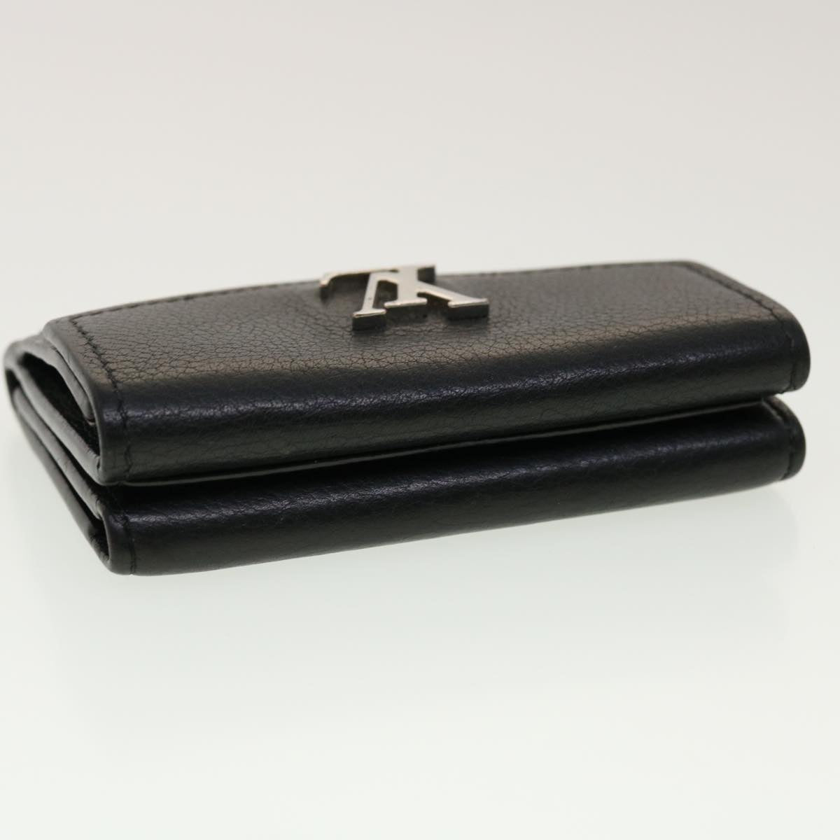 LOUIS VUITTON Portefeuille Rock Mini Wallet Taurillon Black M63921 LV 45068