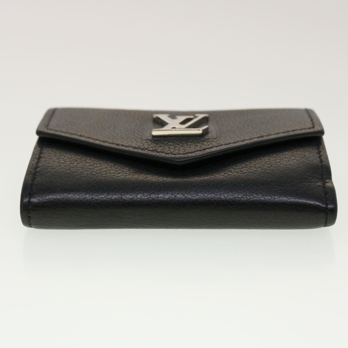 LOUIS VUITTON Portefeuille Rock Mini Wallet Taurillon Black M63921 LV 45068