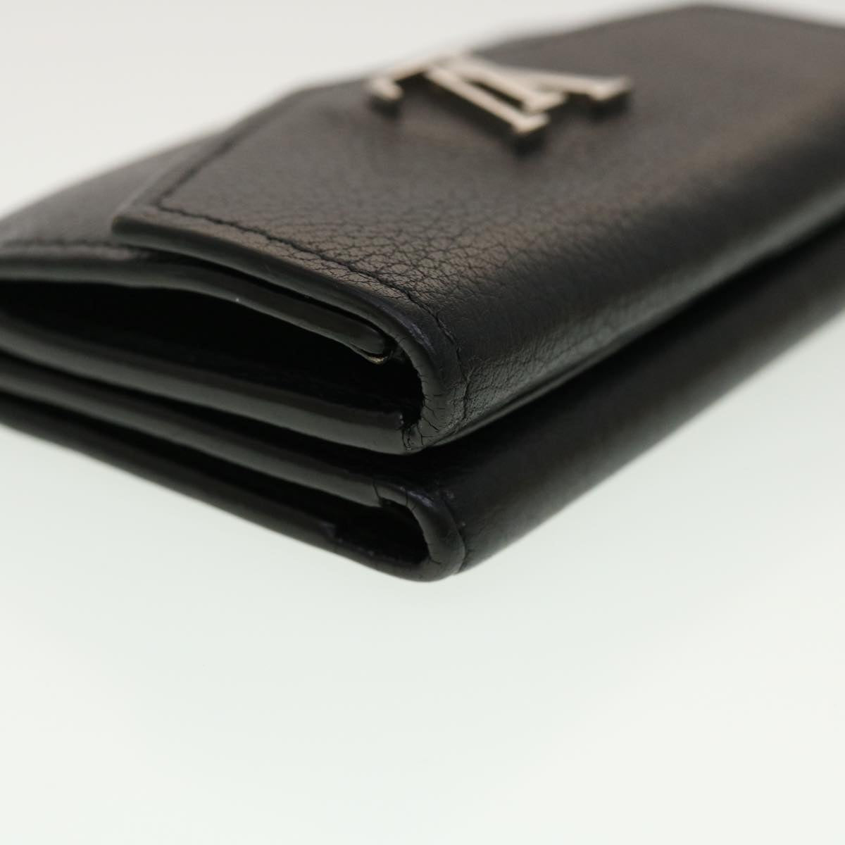 LOUIS VUITTON Portefeuille Rock Mini Wallet Taurillon Black M63921 LV 45068