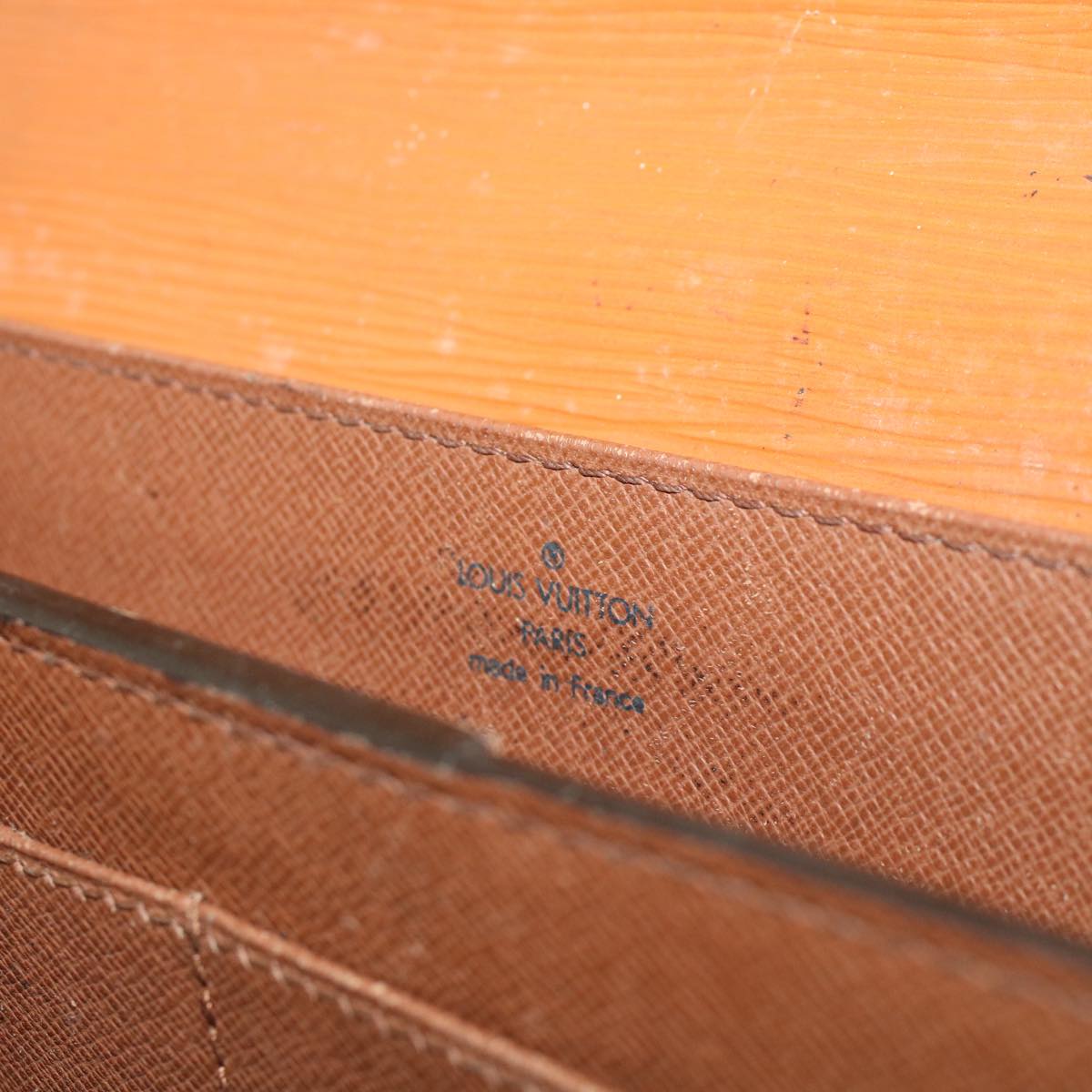 LOUIS VUITTON Epi Serviette Ambassador Business Bag Brown M54413 LV 45081