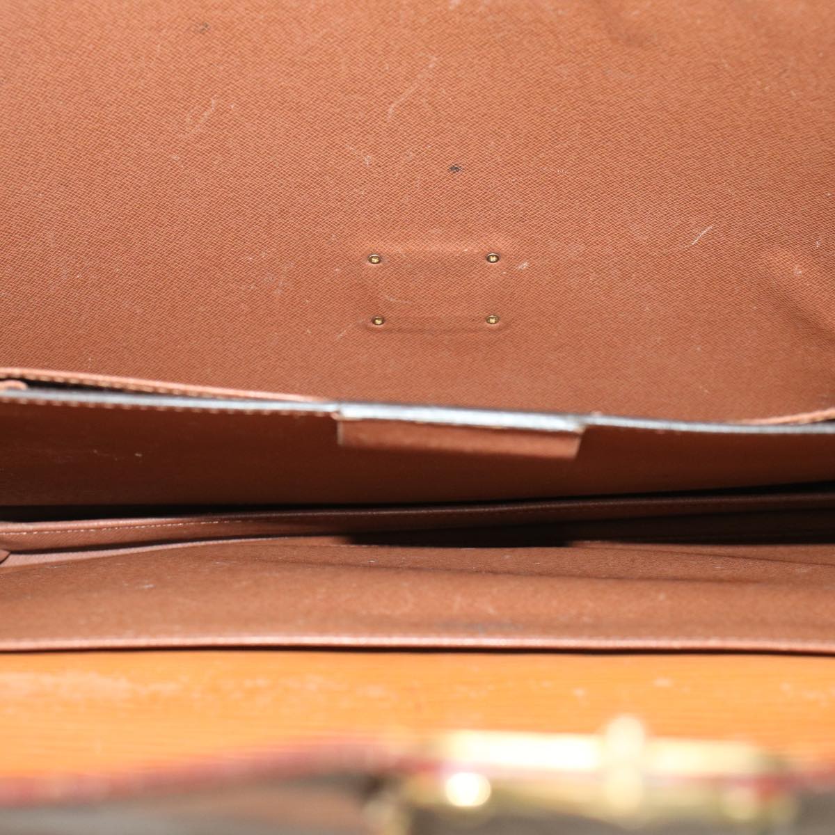 LOUIS VUITTON Epi Serviette Ambassador Business Bag Brown M54413 LV 45081