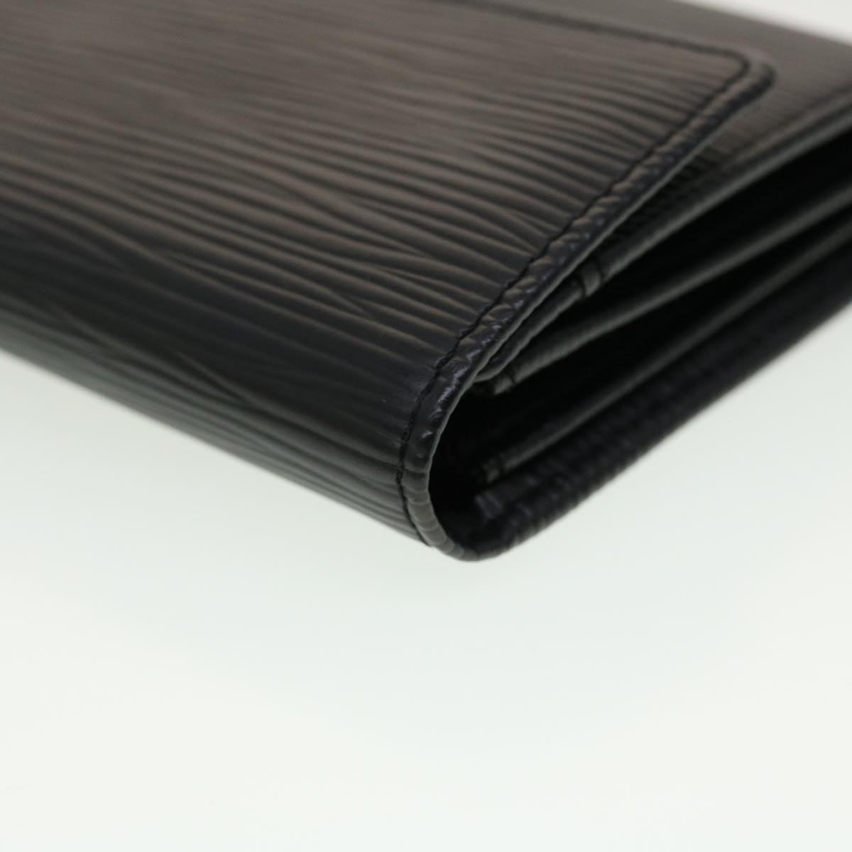 LOUIS VUITTON Epi Portefeuille Sarah Long Wallet Black M63742 LV 45082