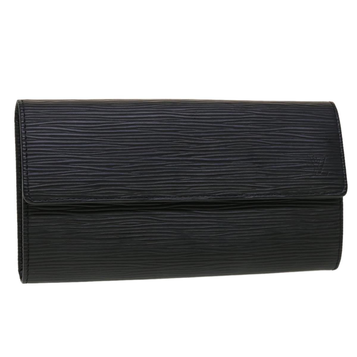 LOUIS VUITTON Epi Portefeuille Sarah Long Wallet Black M63742 LV 45082