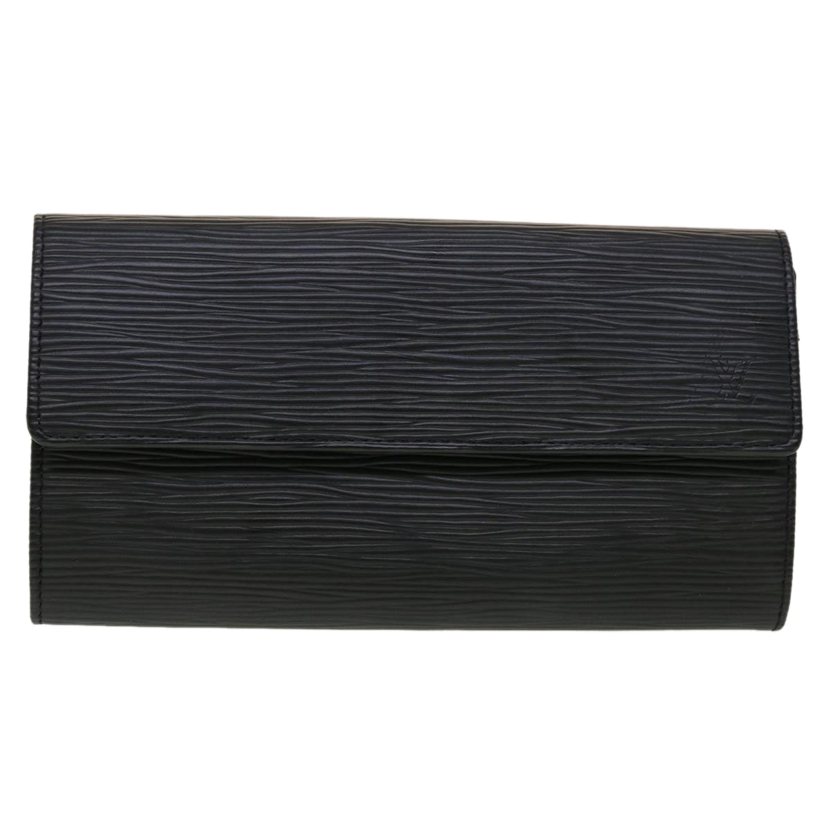LOUIS VUITTON Epi Portefeuille Sarah Long Wallet Black M63742 LV 45082