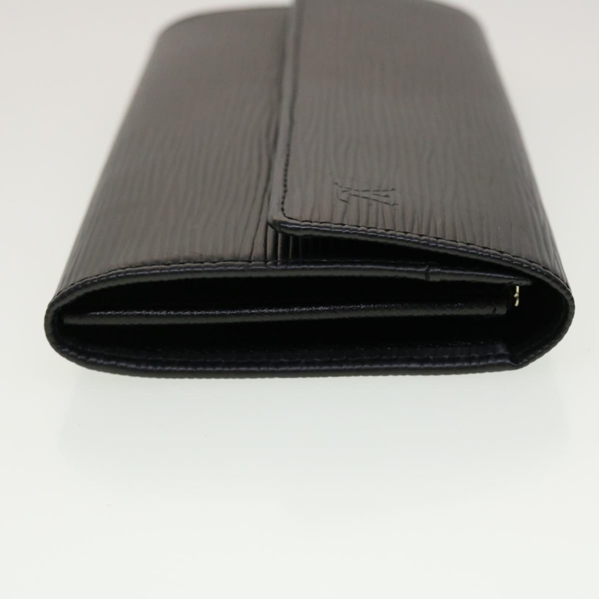LOUIS VUITTON Epi Portefeuille Sarah Long Wallet Black M63742 LV 45082