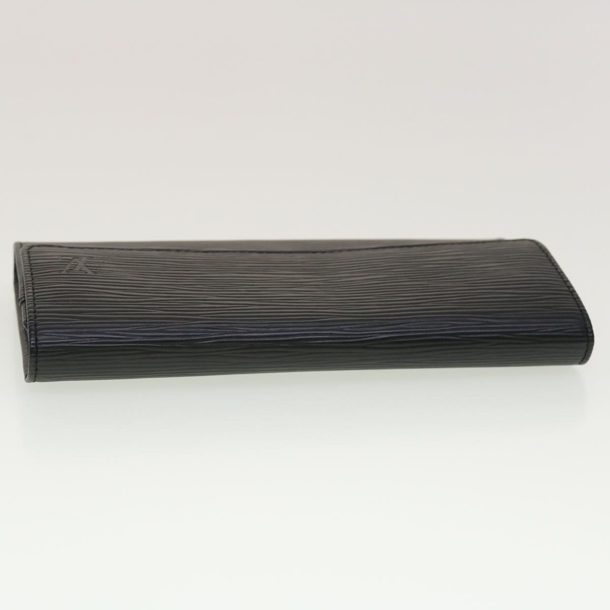 LOUIS VUITTON Epi Portefeuille Sarah Long Wallet Black M63742 LV 45082