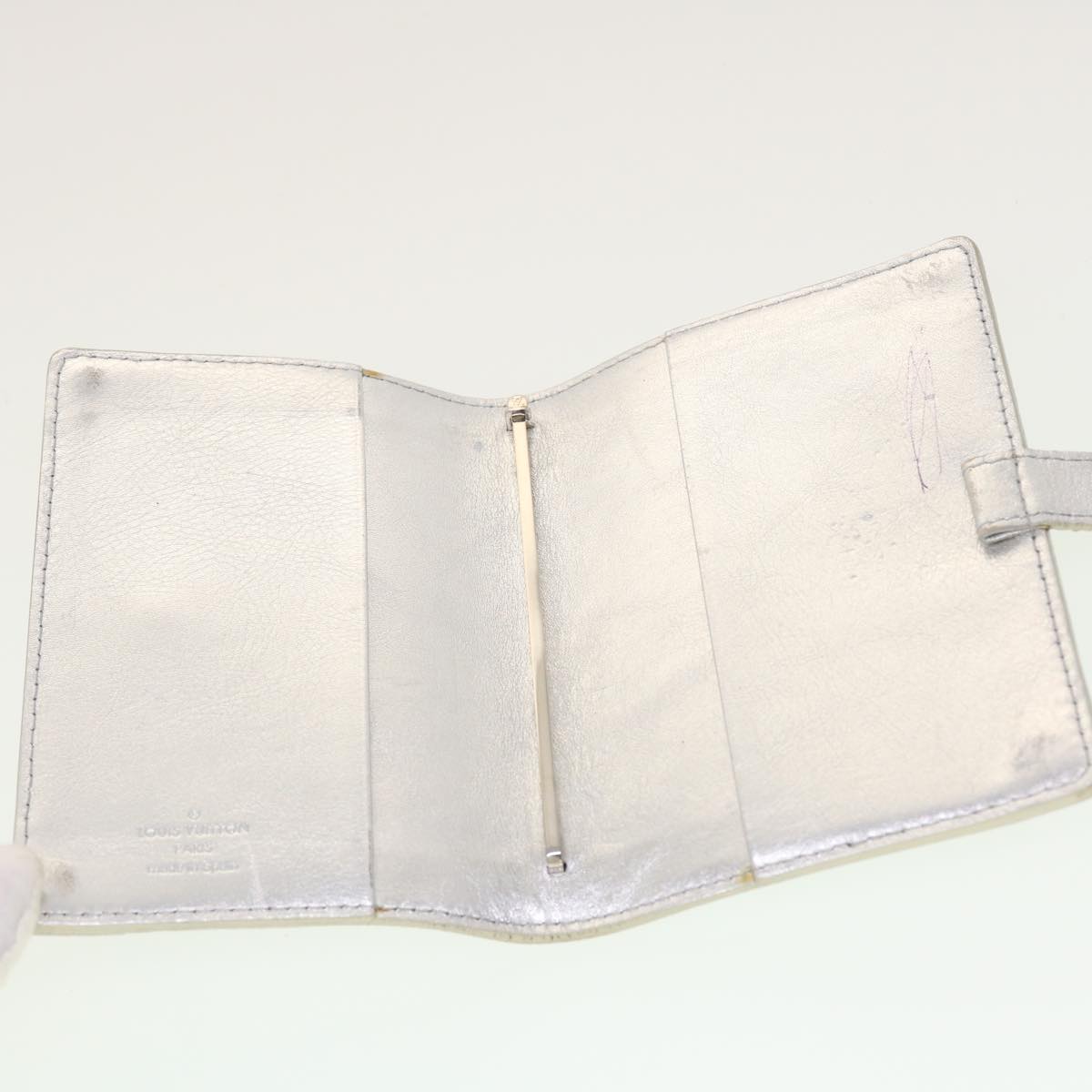 LOUIS VUITTON Agenda Partner Day Planner Cover Suhari Silver R21032 45096