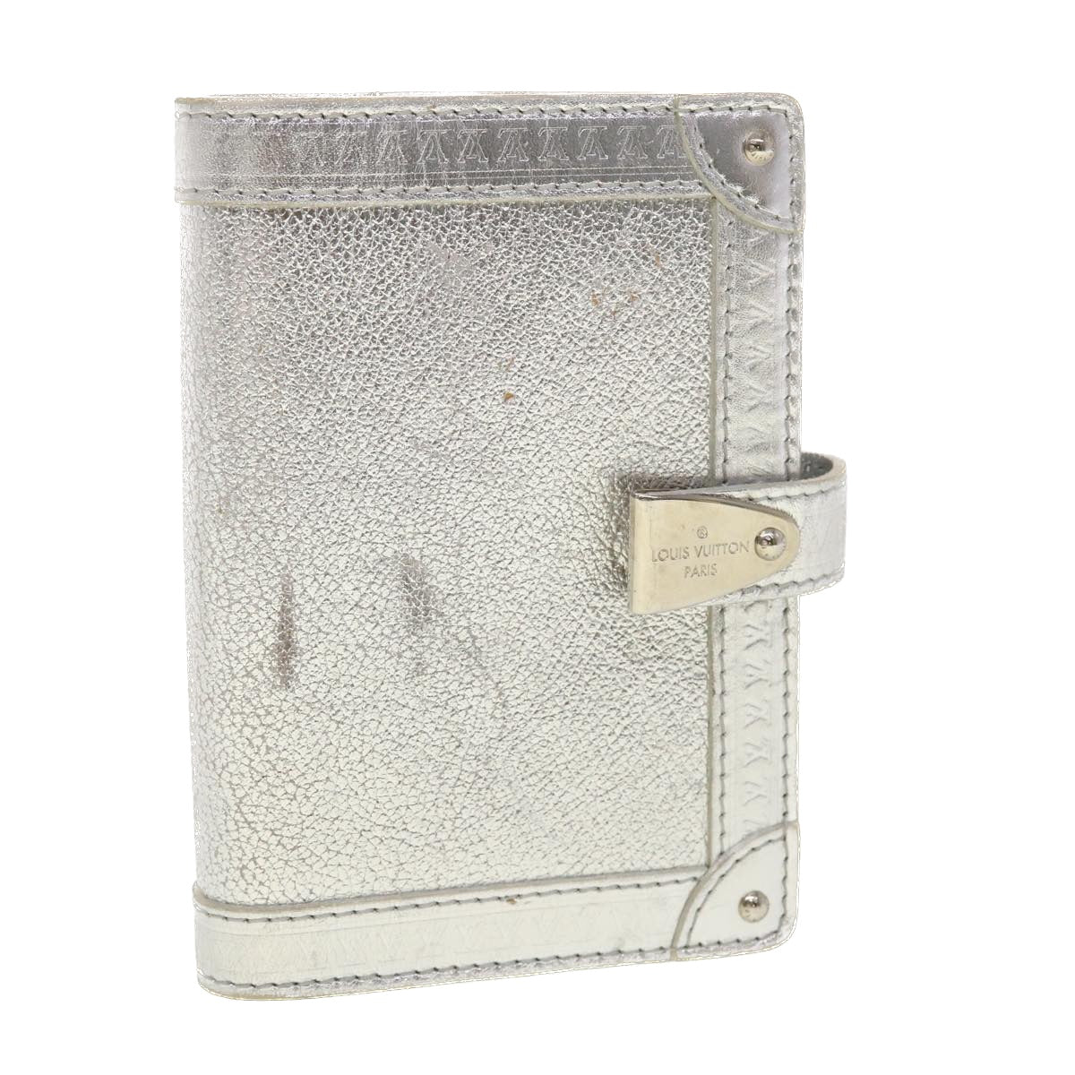 LOUIS VUITTON Agenda Partner Day Planner Cover Suhari Silver R21032 45096