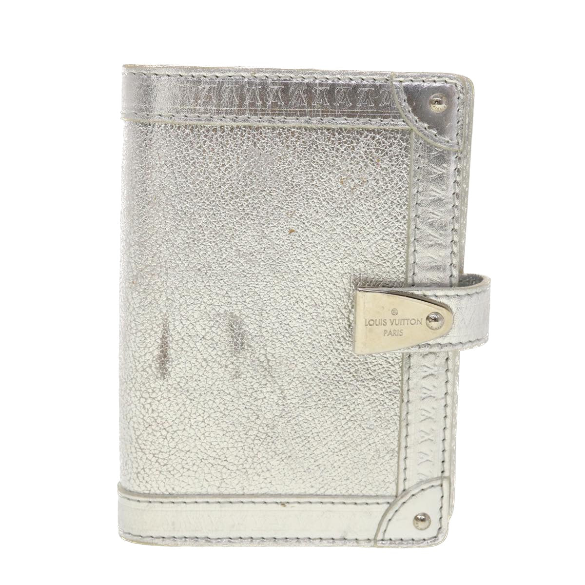 LOUIS VUITTON Agenda Partner Day Planner Cover Suhari Silver R21032 45096