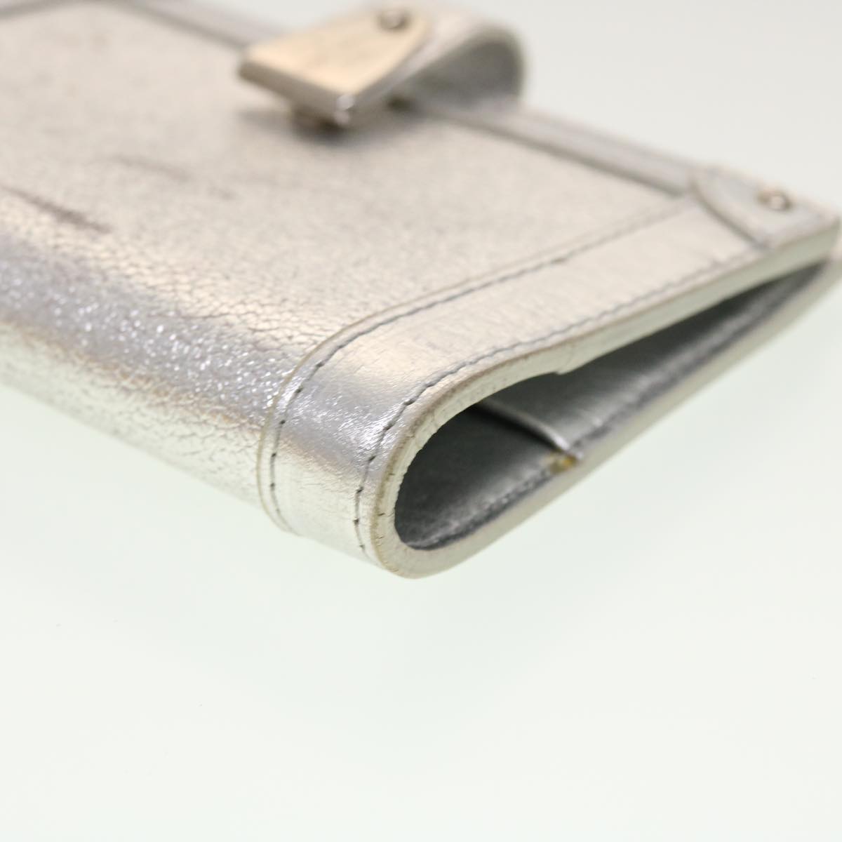 LOUIS VUITTON Agenda Partner Day Planner Cover Suhari Silver R21032 45096