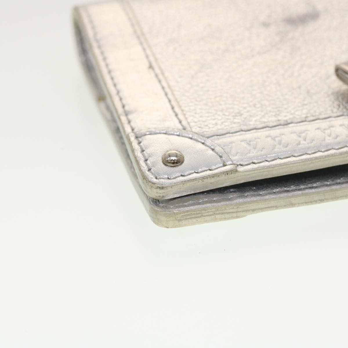 LOUIS VUITTON Agenda Partner Day Planner Cover Suhari Silver R21032 45096