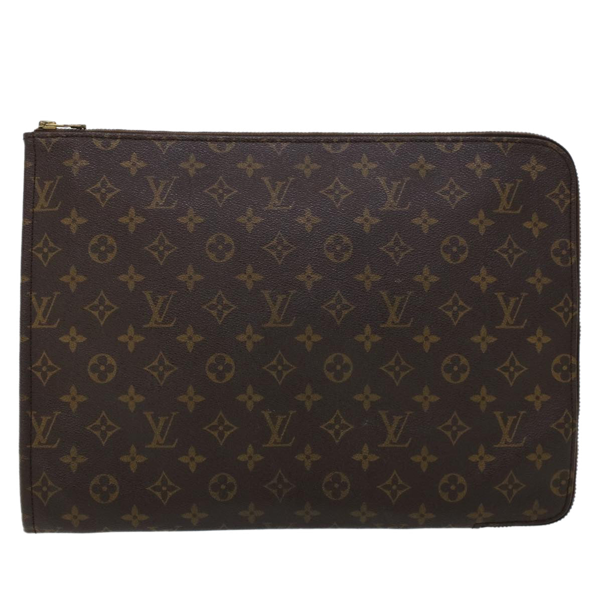 LOUIS VUITTON Monogram Poche Document Briefcase M53400 LV 45107