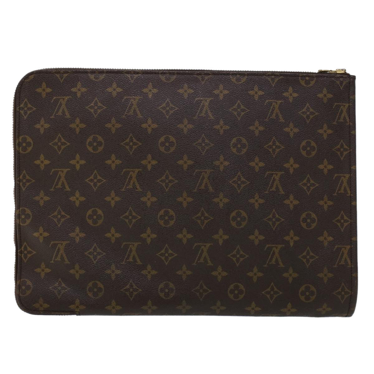 LOUIS VUITTON Monogram Poche Document Briefcase M53400 LV 45107