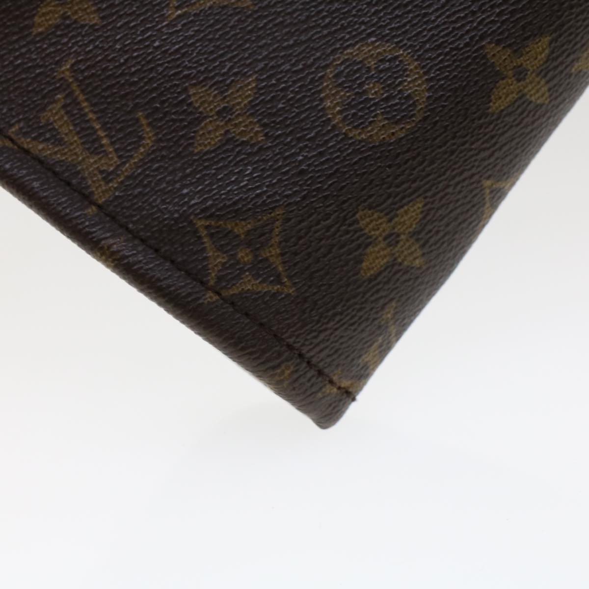 LOUIS VUITTON Monogram Poche Document Briefcase M53400 LV 45107