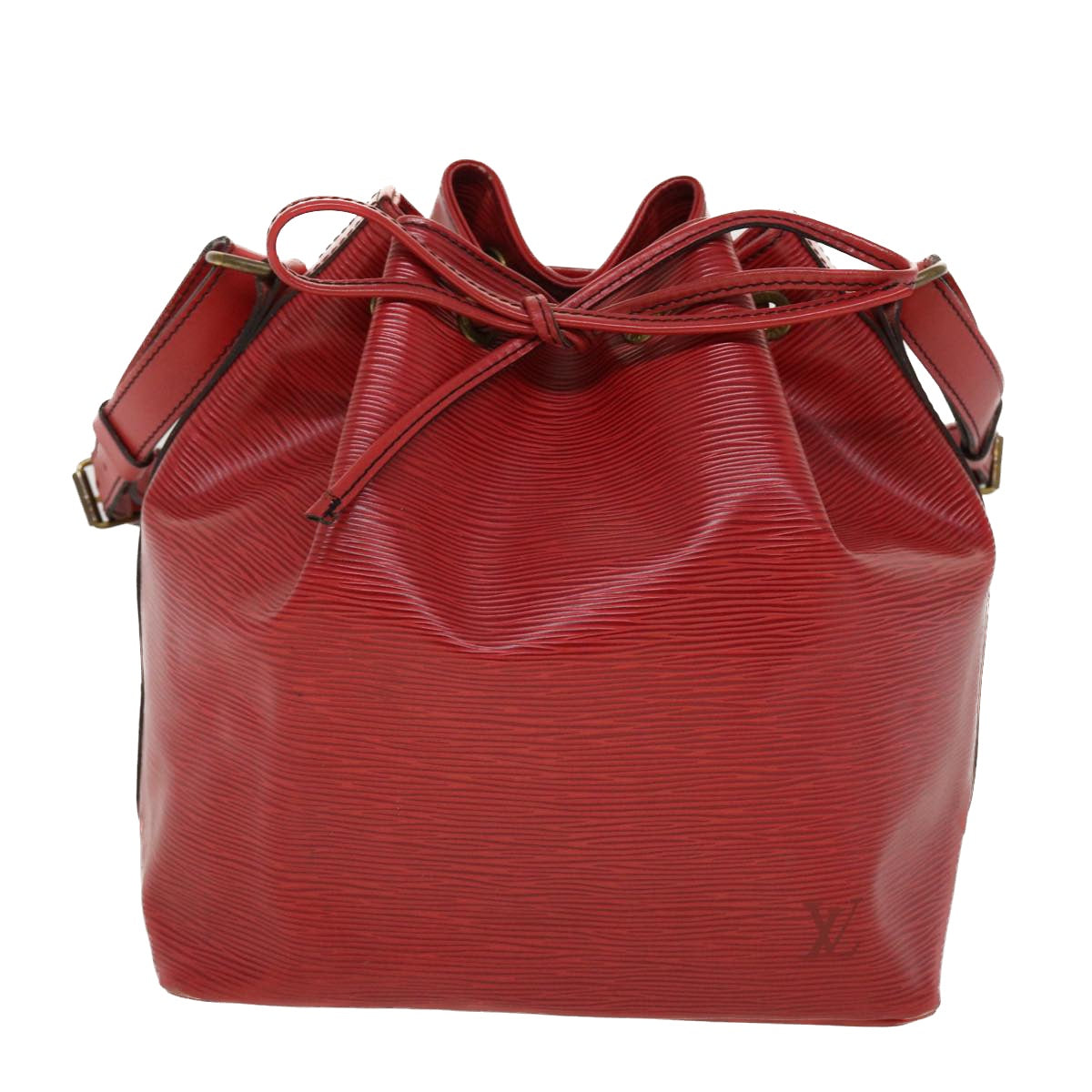 LOUIS VUITTON Epi Petit Noe Shoulder Bag Red M44107 LV 45112