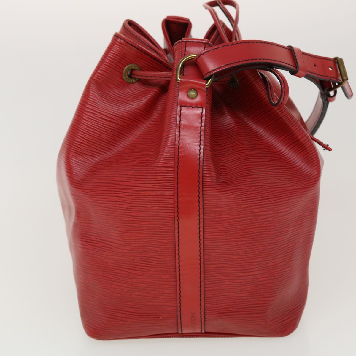 LOUIS VUITTON Epi Petit Noe Shoulder Bag Red M44107 LV 45112