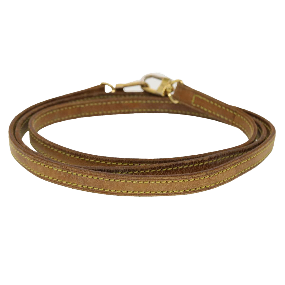 LOUIS VUITTON Shoulder Strap Leather 48"" Beige LV 45115