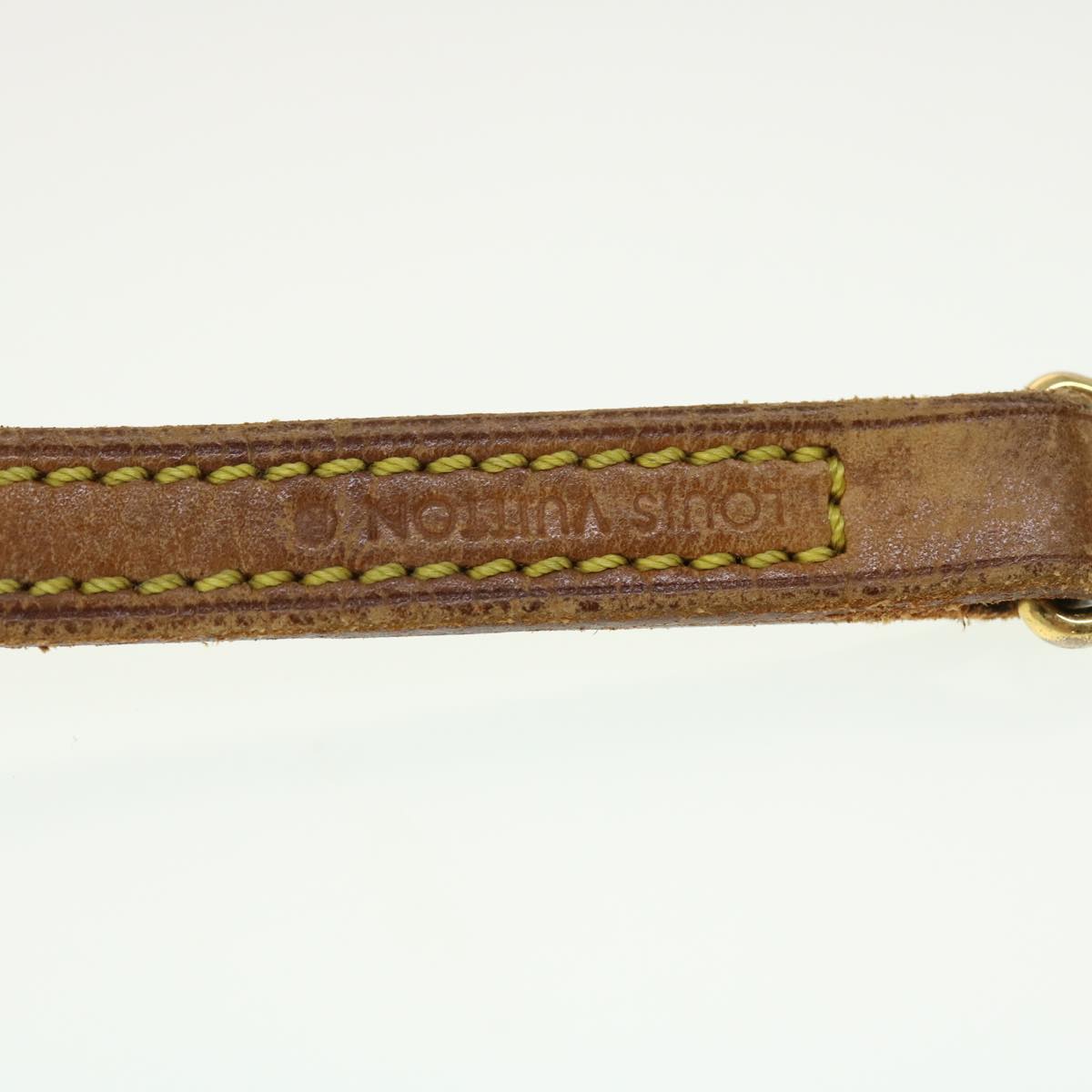 LOUIS VUITTON Shoulder Strap Leather 48"" Beige LV 45115