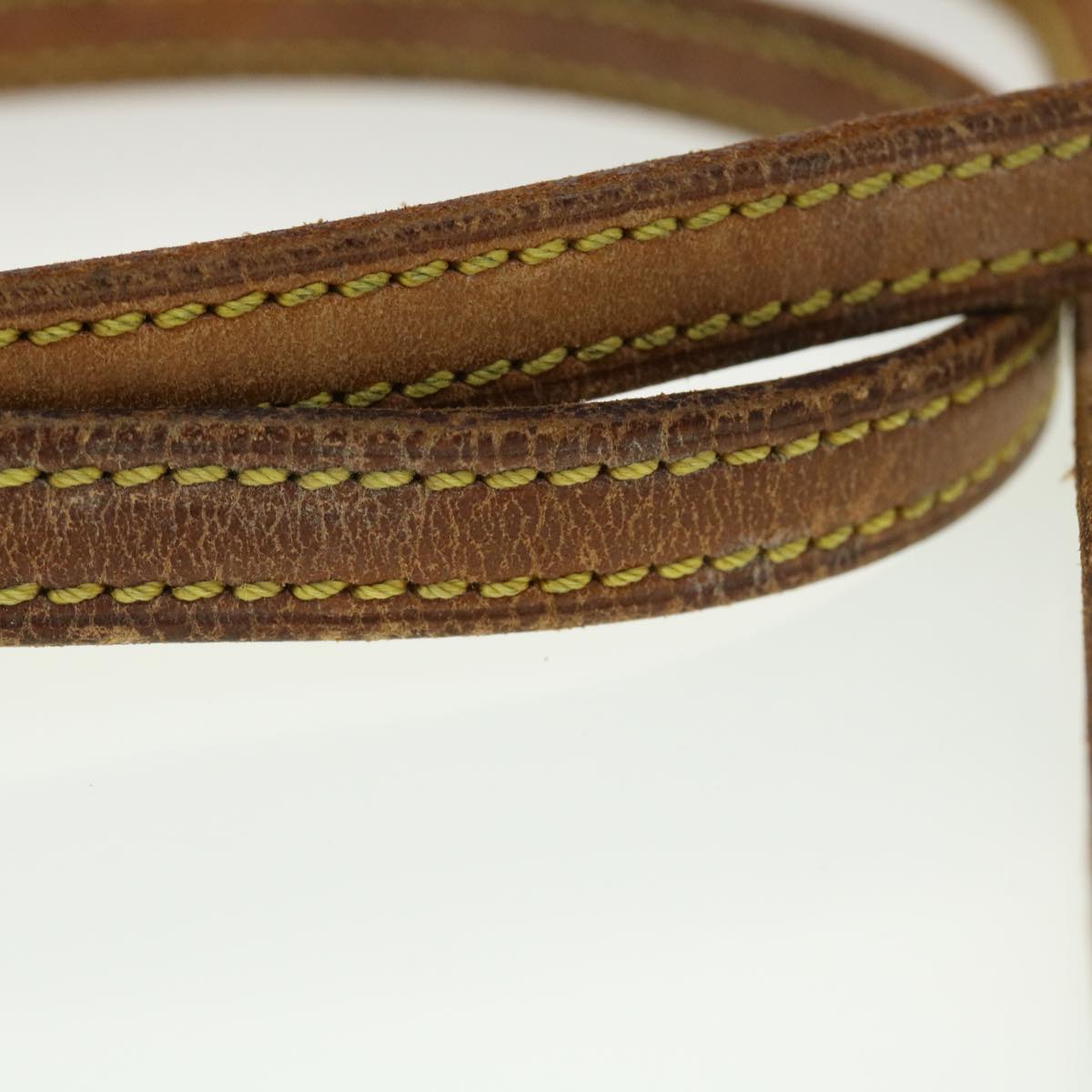 LOUIS VUITTON Shoulder Strap Leather 48"" Beige LV 45115