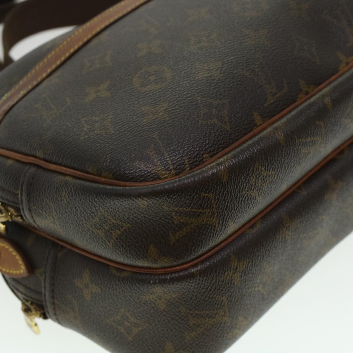 LOUIS VUITTON Monogram Reporter PM Shoulder Bag M45254 LV 45119