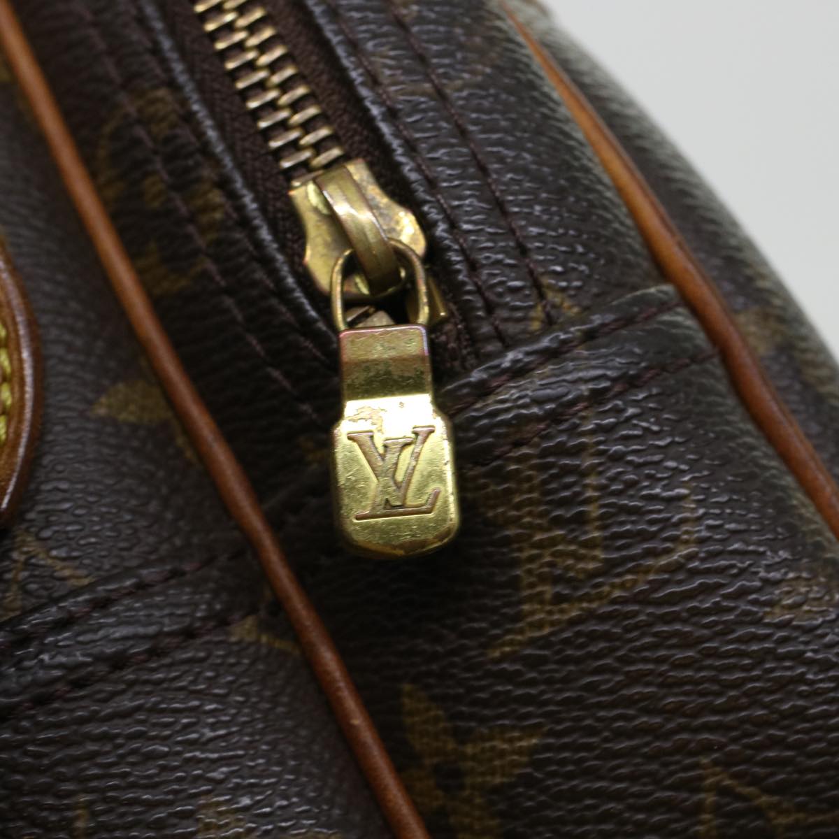 LOUIS VUITTON Monogram Reporter PM Shoulder Bag M45254 LV 45119