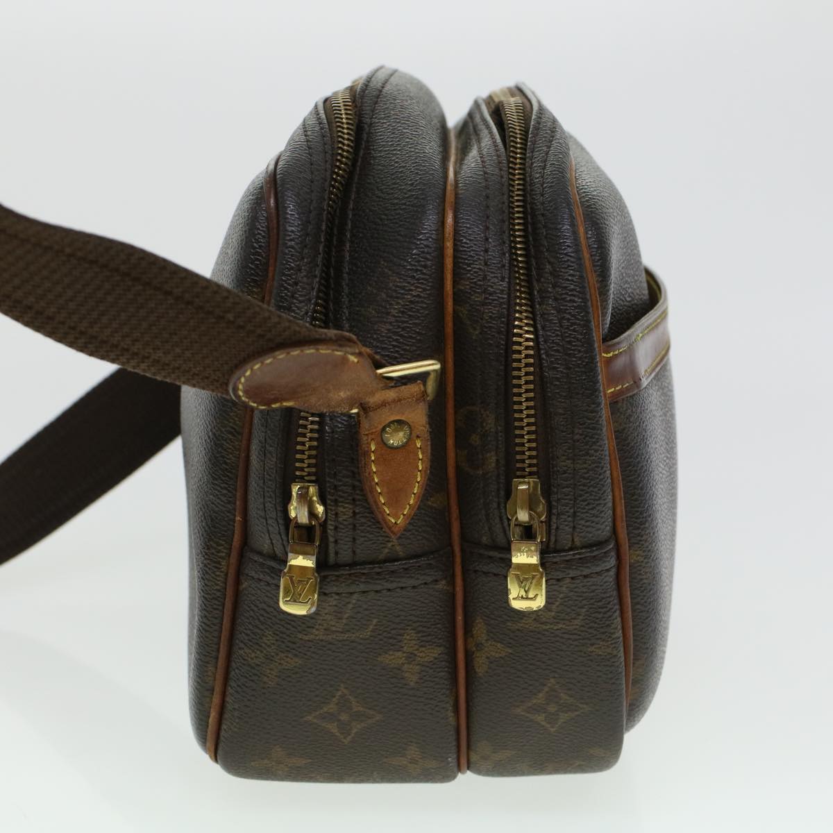 LOUIS VUITTON Monogram Reporter PM Shoulder Bag M45254 LV 45119