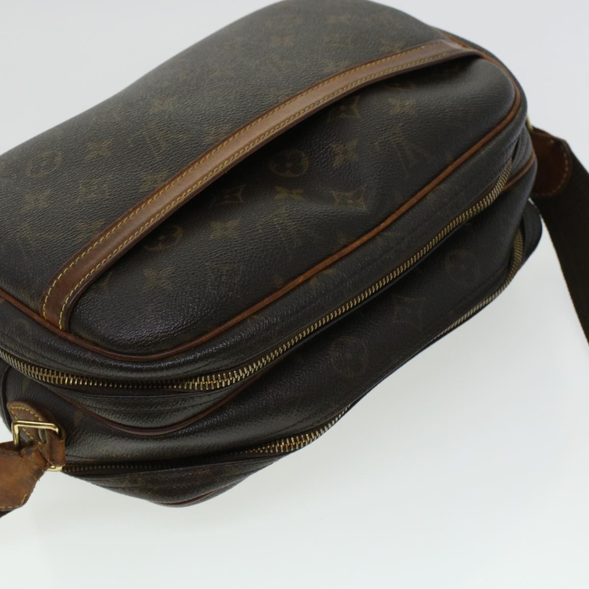 LOUIS VUITTON Monogram Reporter PM Shoulder Bag M45254 LV 45119