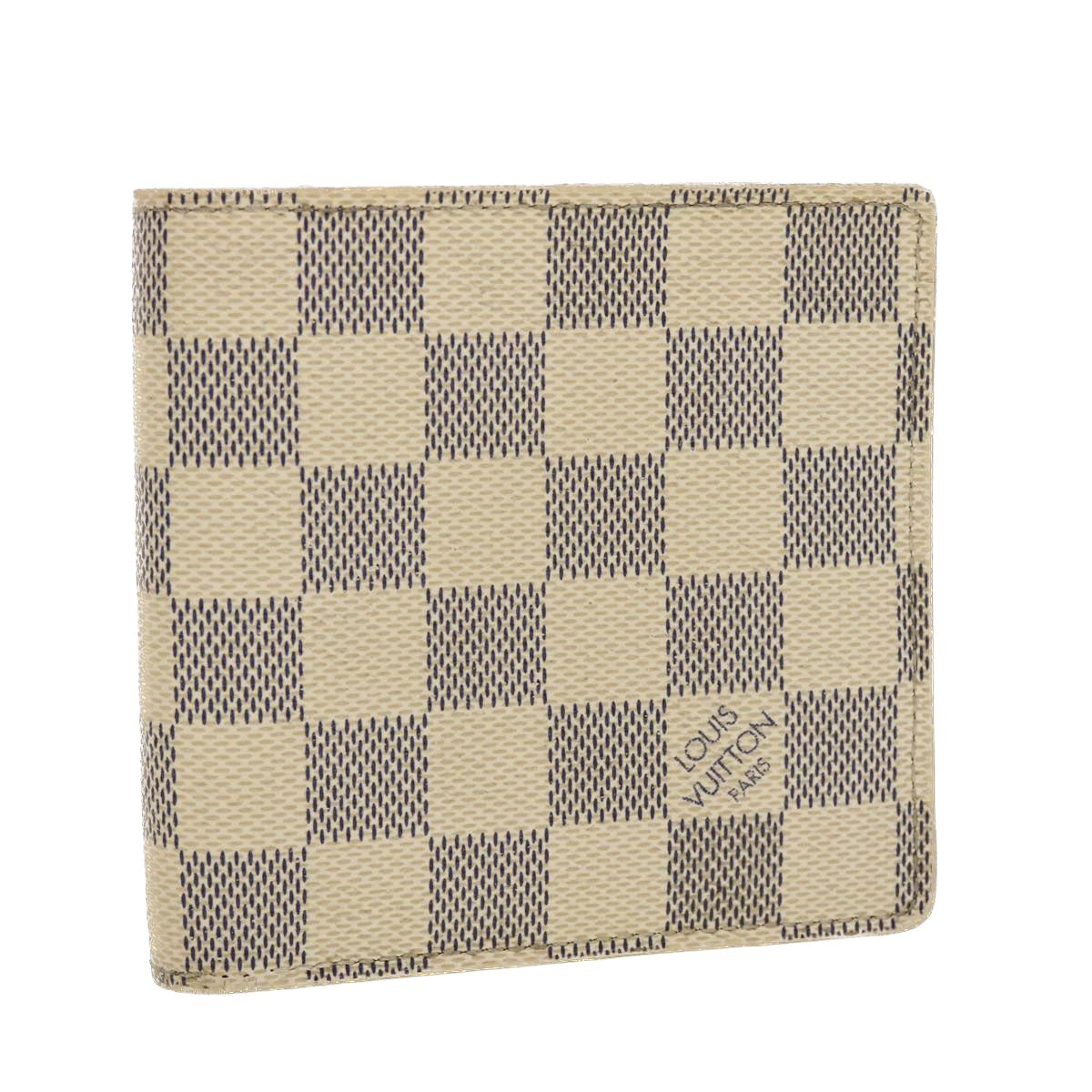 LOUIS VUITTON Damier Azur Porte Feuille Marco Bifold Wallet N60018 45136