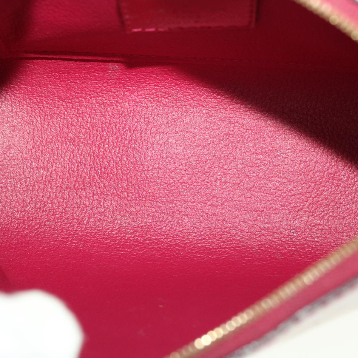 LOUIS VUITTON Vernis Pochette Cosmetic Pouch Rose Andian M90009 LV 45142
